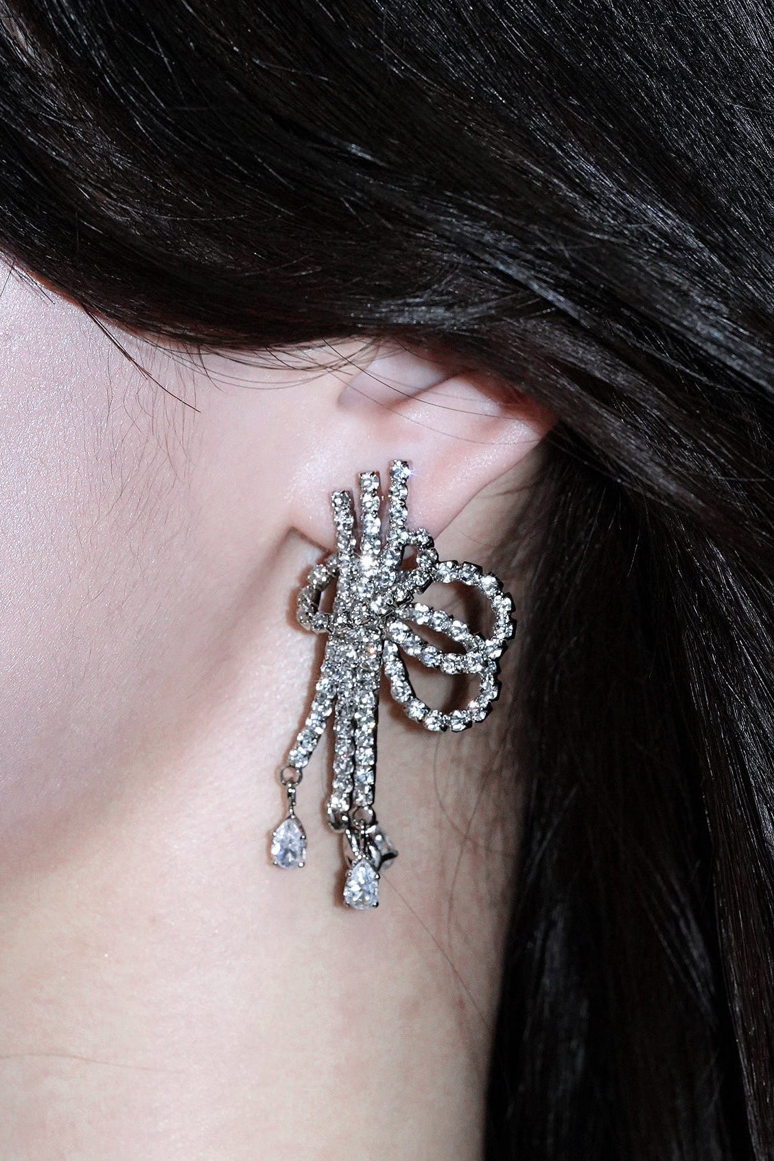Stage Rhinestone Chanderlier Earrings