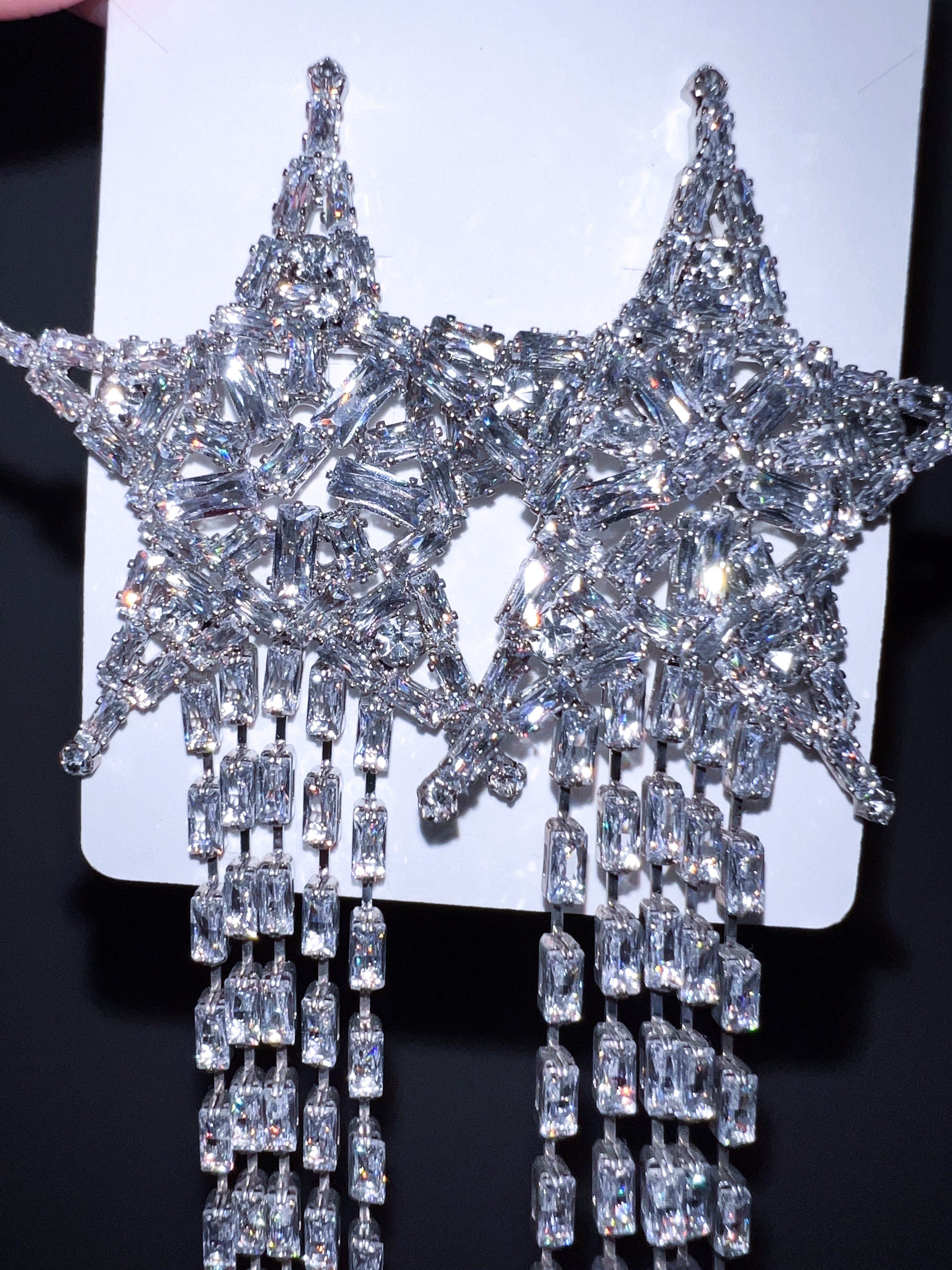 Prism Cosmic Star Radiant Drop Earrings
