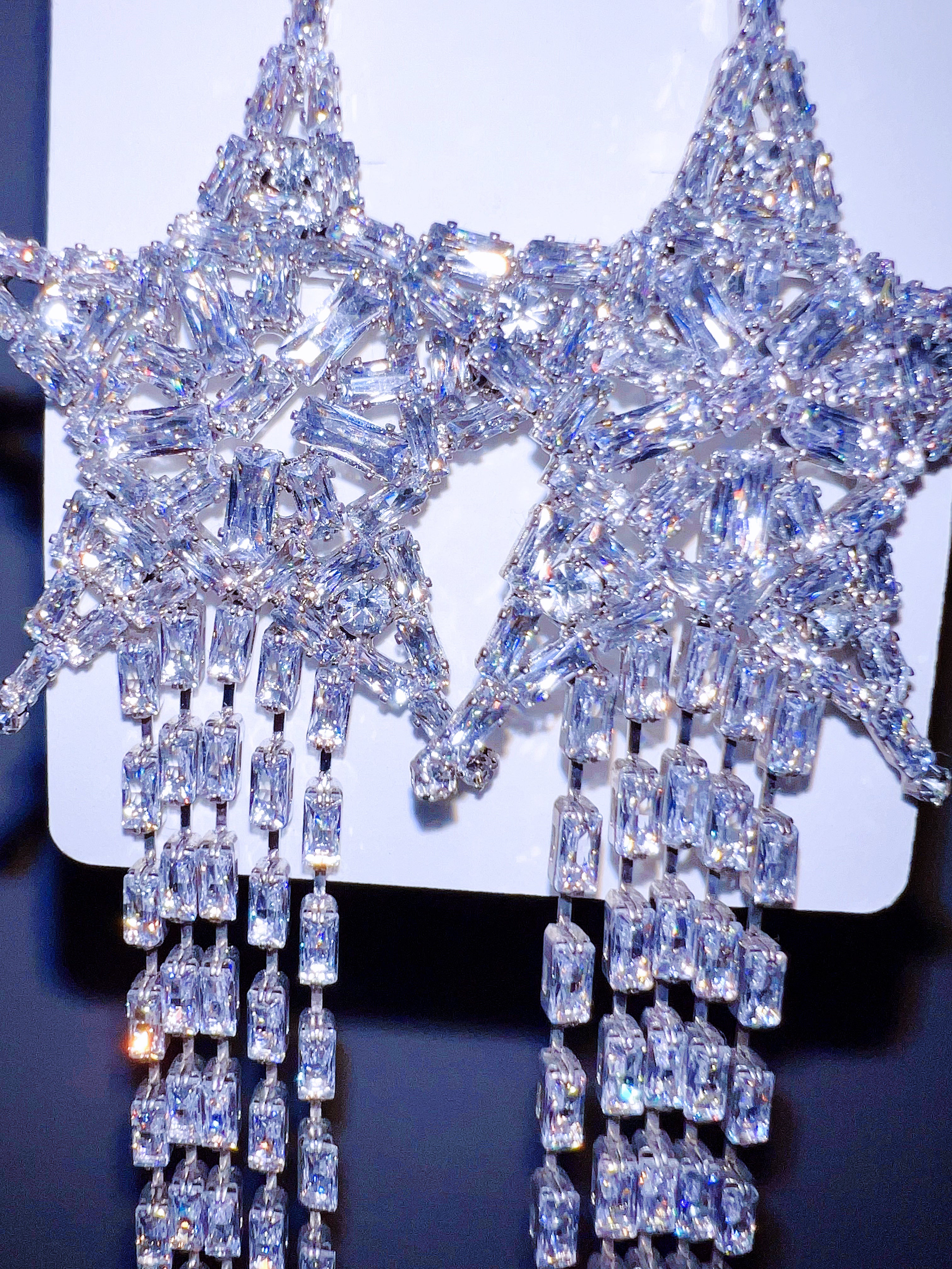 Prism Cosmic Star Radiant Drop Earrings