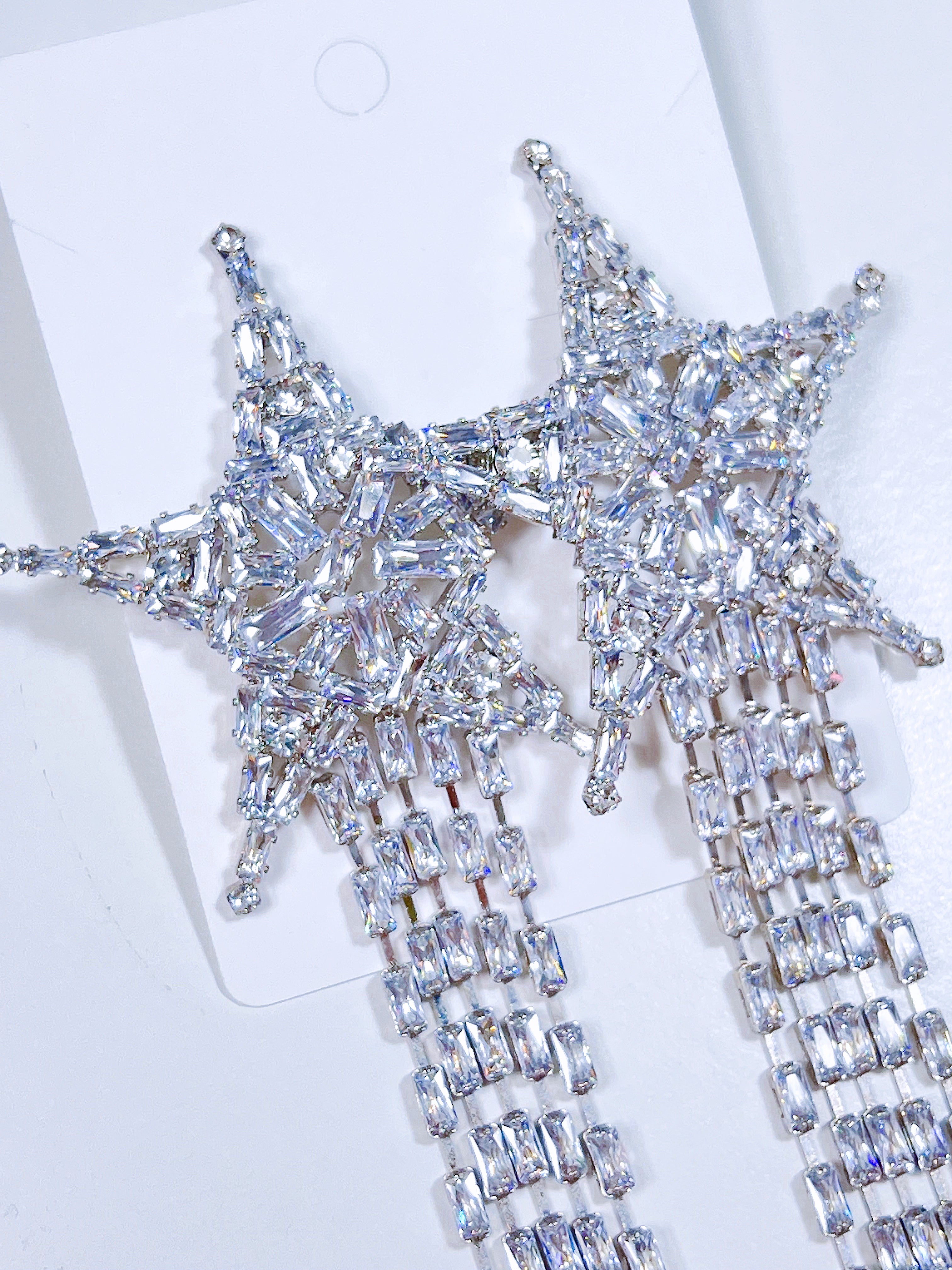 Prism Cosmic Star Radiant Drop Earrings