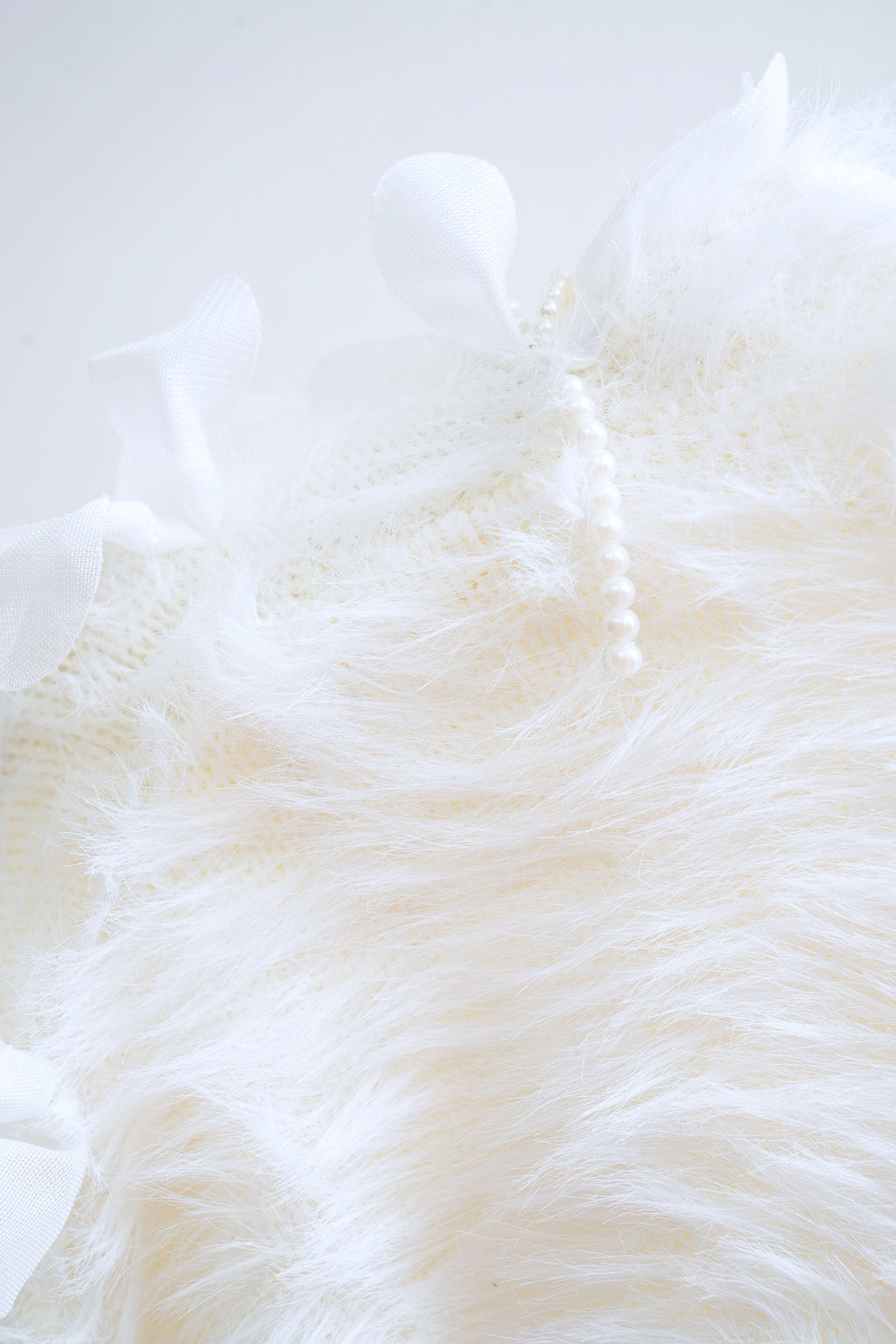 Petal Knit Cardigan with Petal Strand Cardigan (Cream)