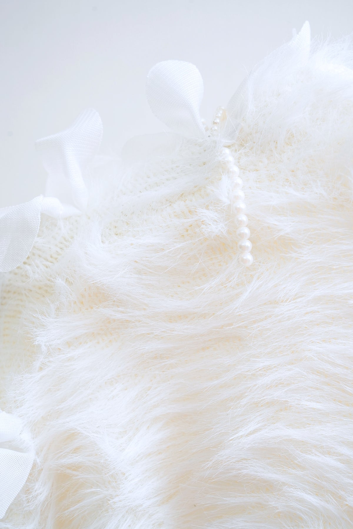 Petal Knit Cardigan with Petal Strand Cardigan (Cream)