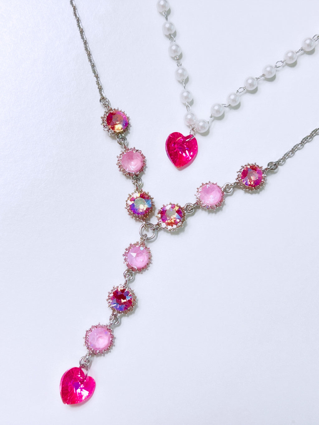 HEART to u Heart necklace (Pink)