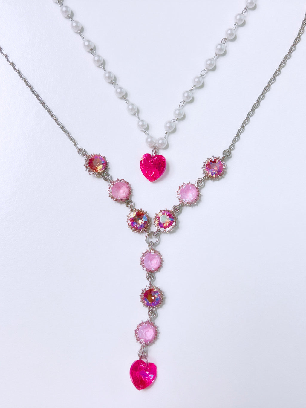 HEART to u Heart necklace (Pink)