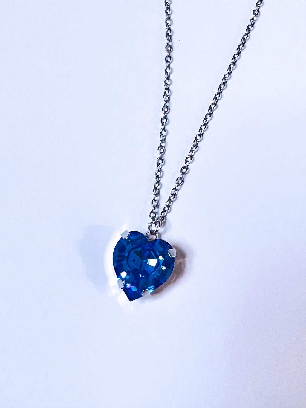 Sapphire Heart Necklace
