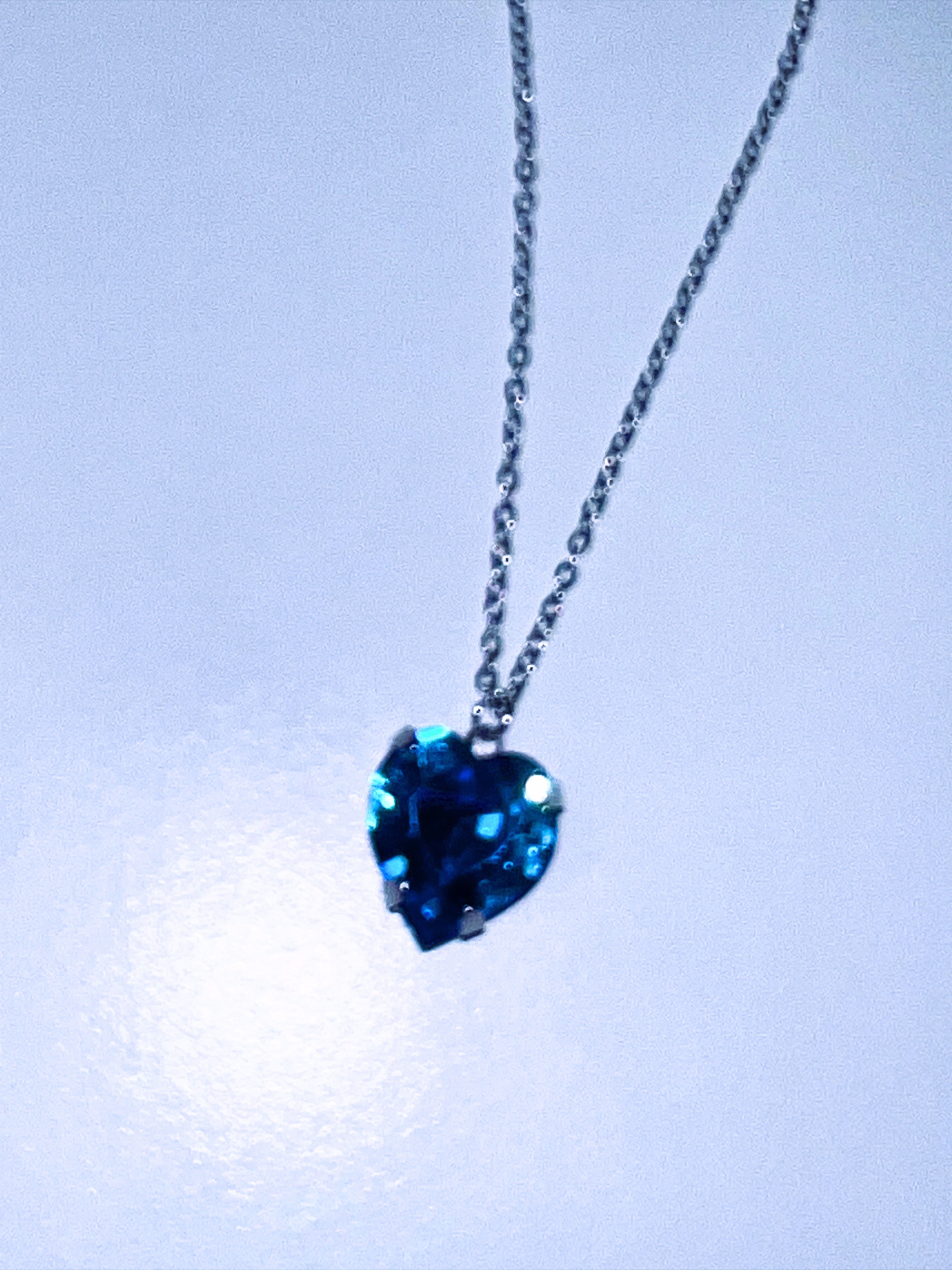 Sapphire Heart Necklace