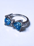 Ocean Blue Ribbon ring
