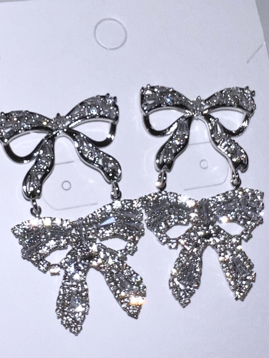 Twin Ribbon Drop Earrings