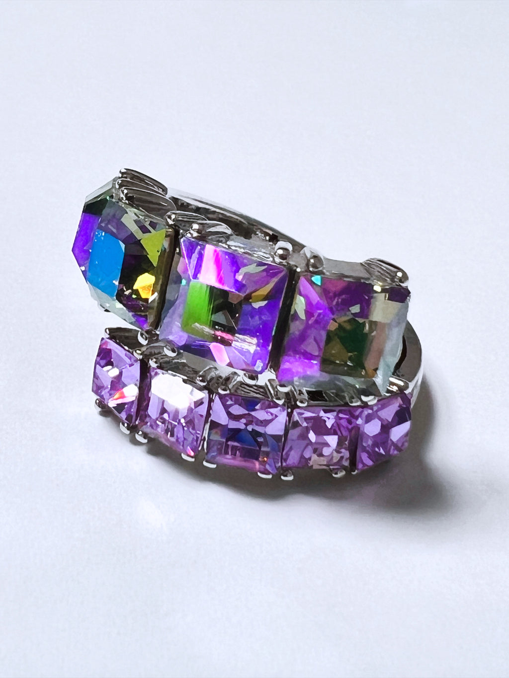 Square Gemstone RIng (Purple)