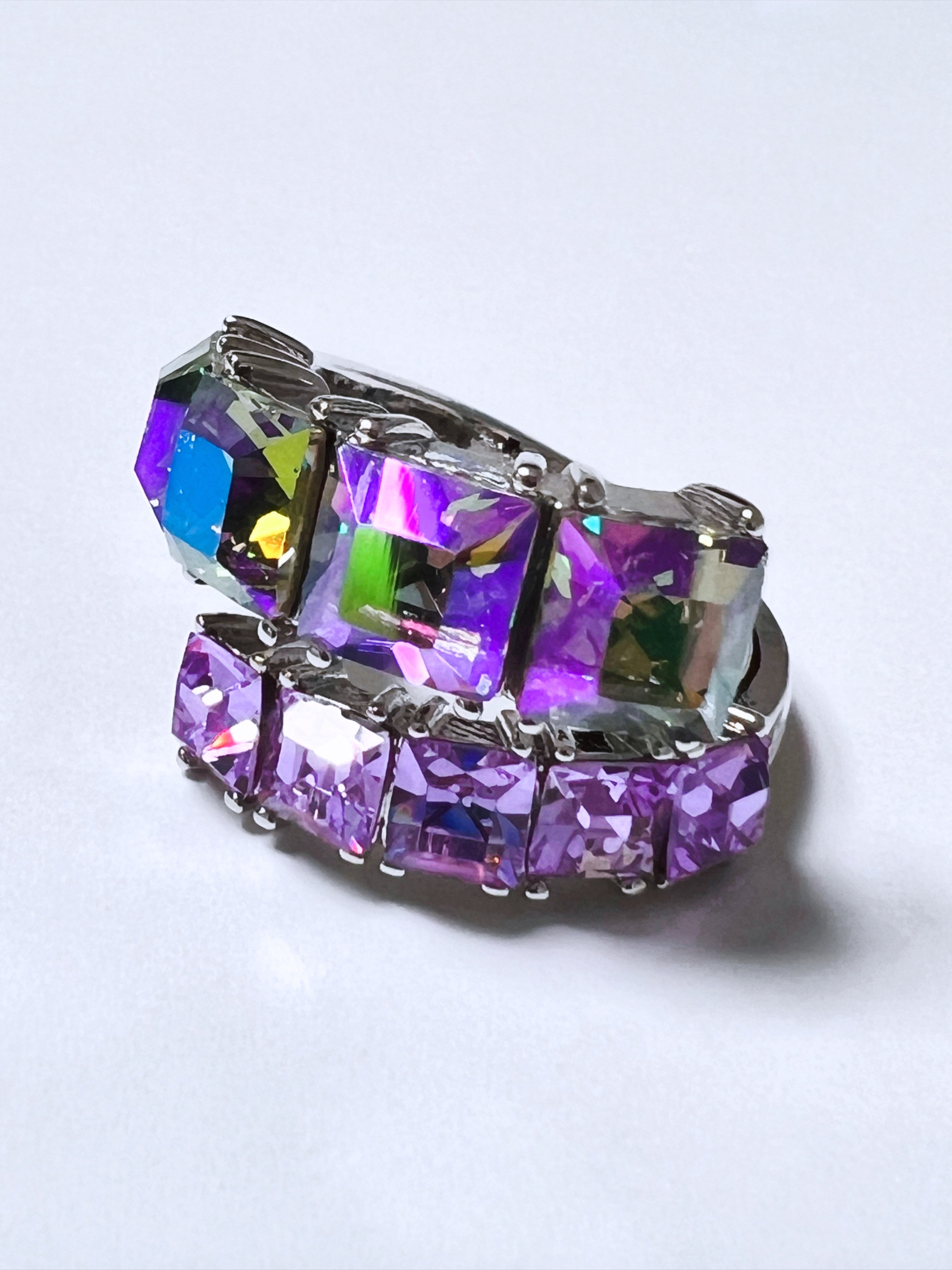 Square Gemstone RIng (Purple)