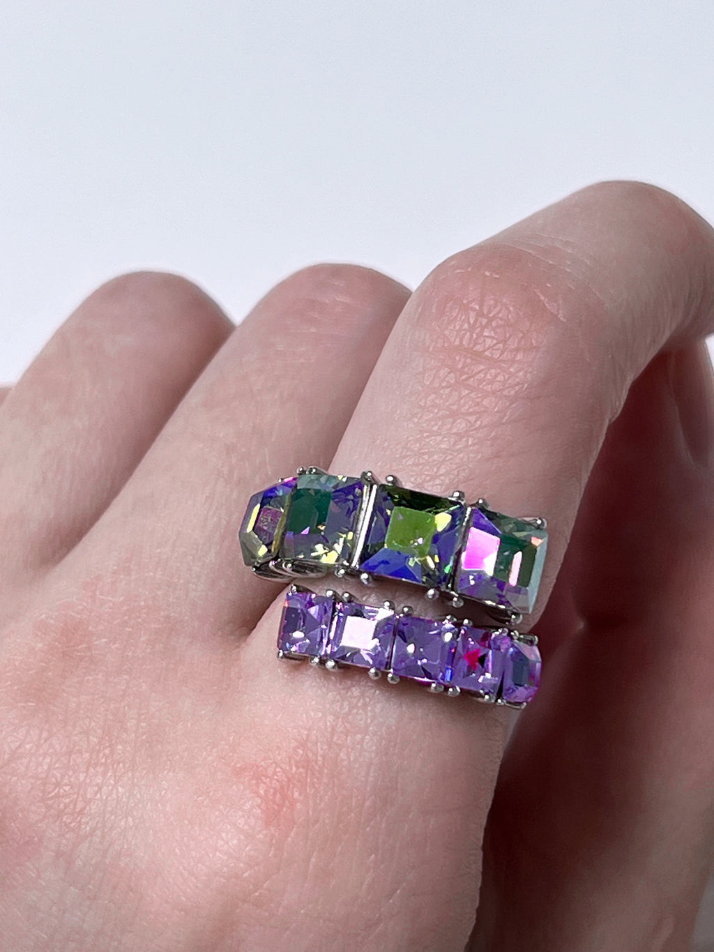 Square Gemstone RIng (Purple)