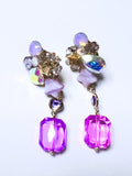 Fairy Tale Lavender Gem Drop Earrings