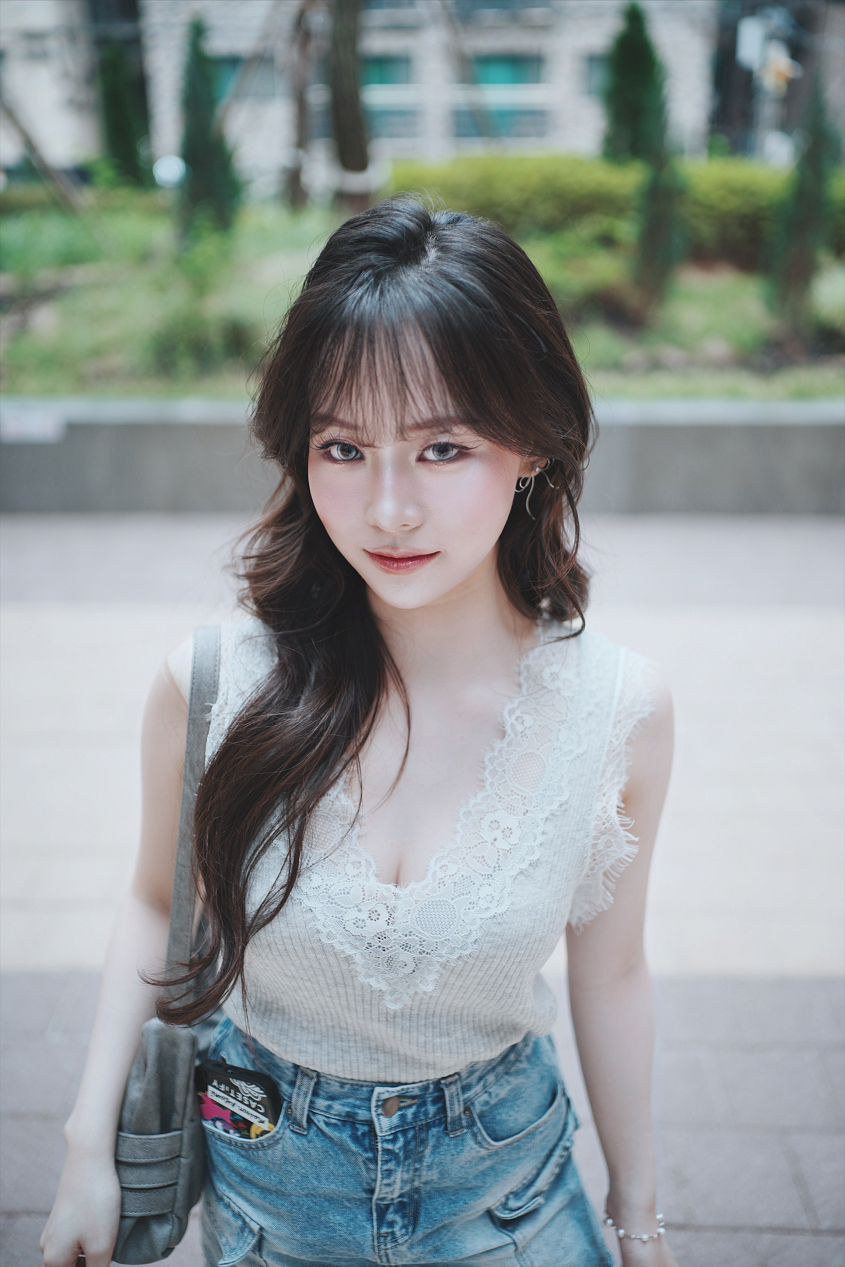 Lace cami (Mint)