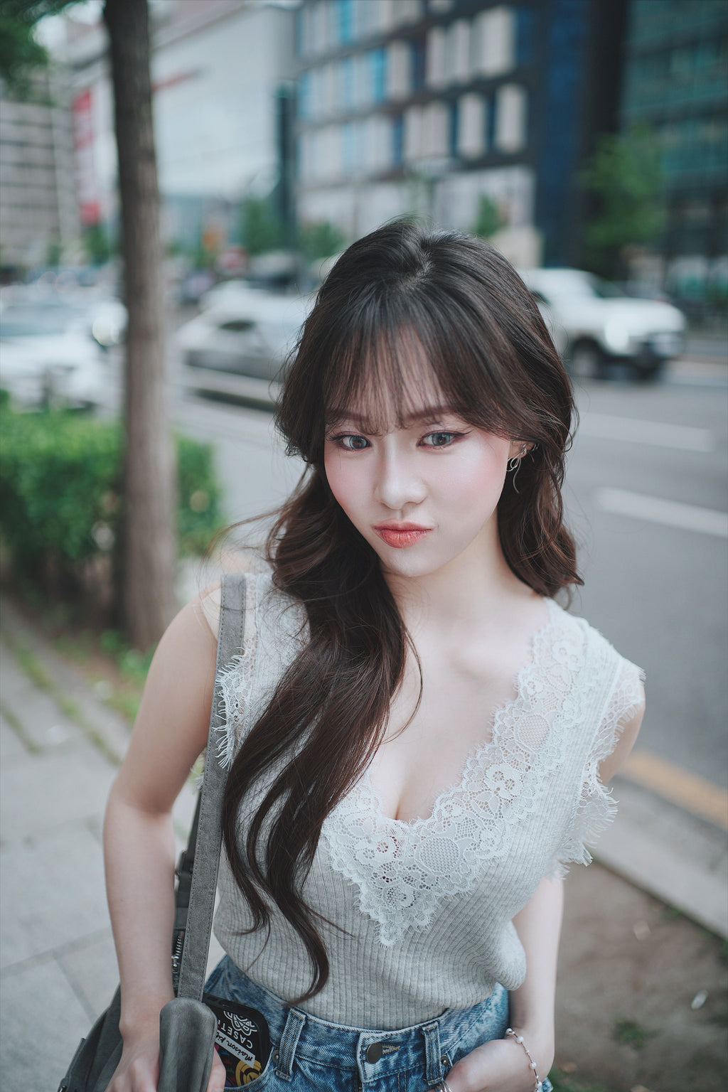 Lace cami (Mint)