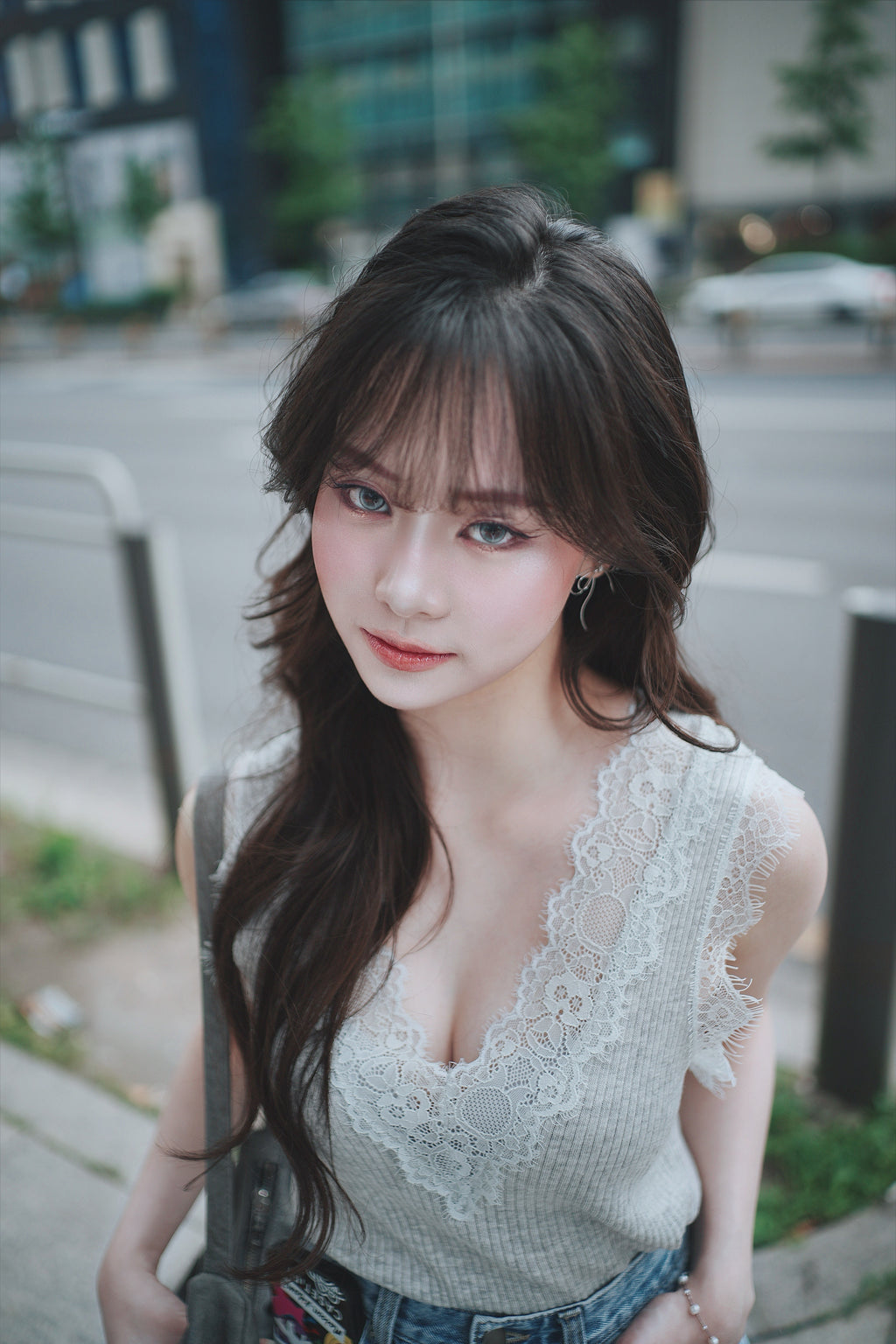 Lace cami (Mint)