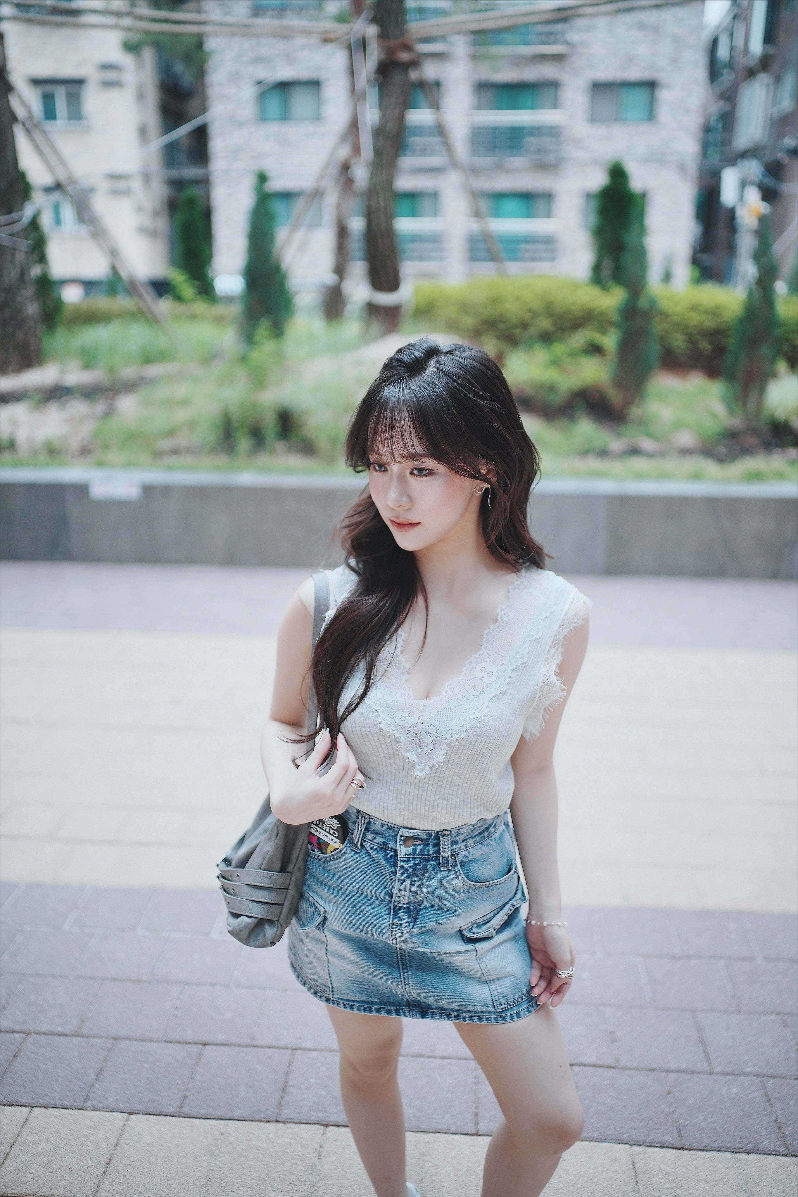 Lace cami (Mint)