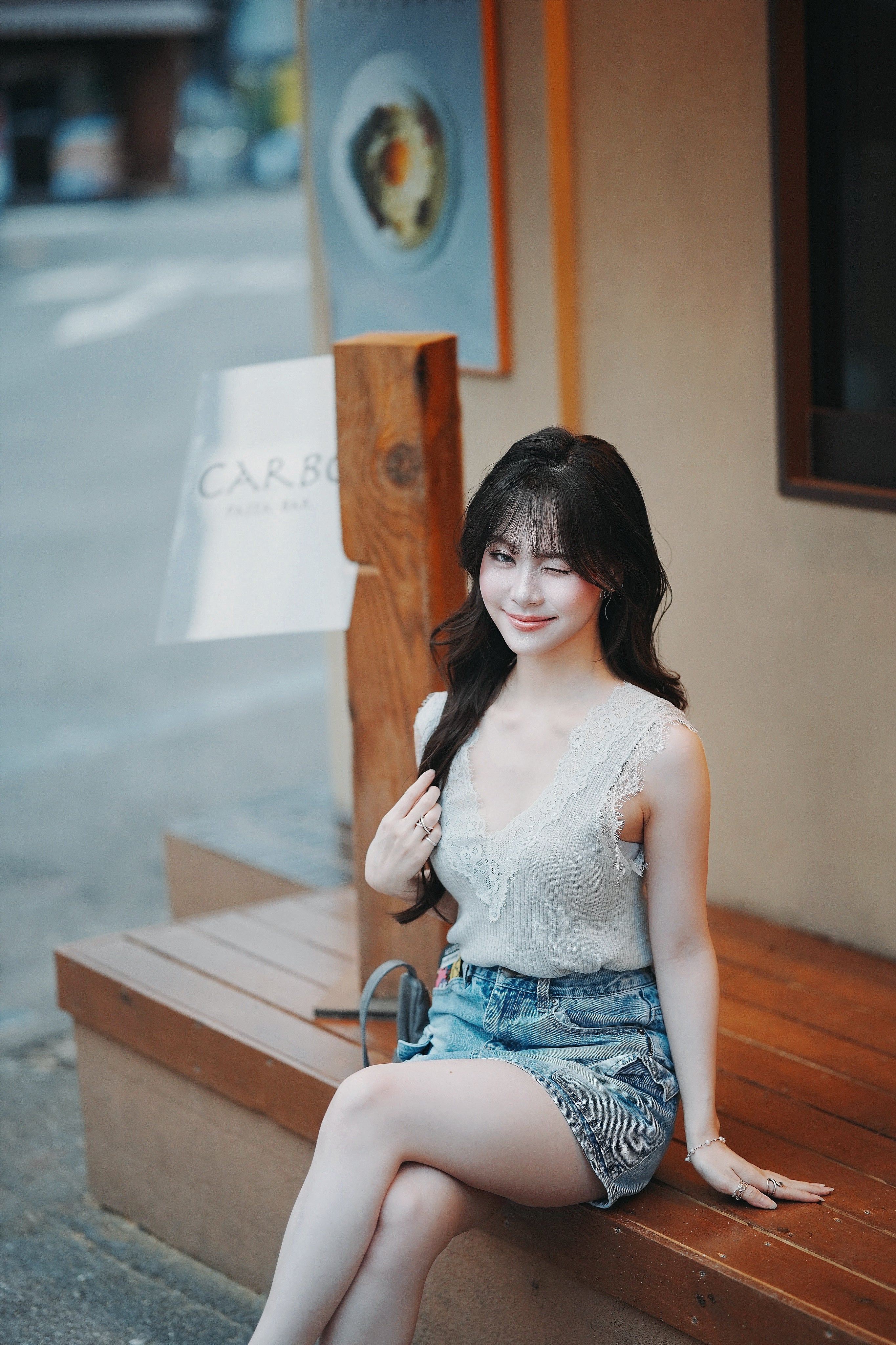 Lace cami (Mint)