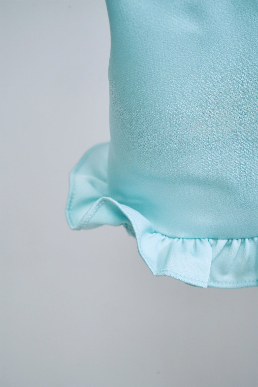 Ribbon slik lace cami(mint)