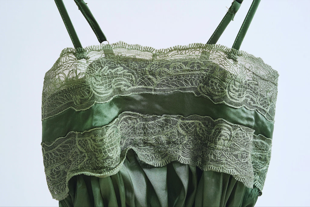 Emeraid Lace-Trimmed Satin Cami