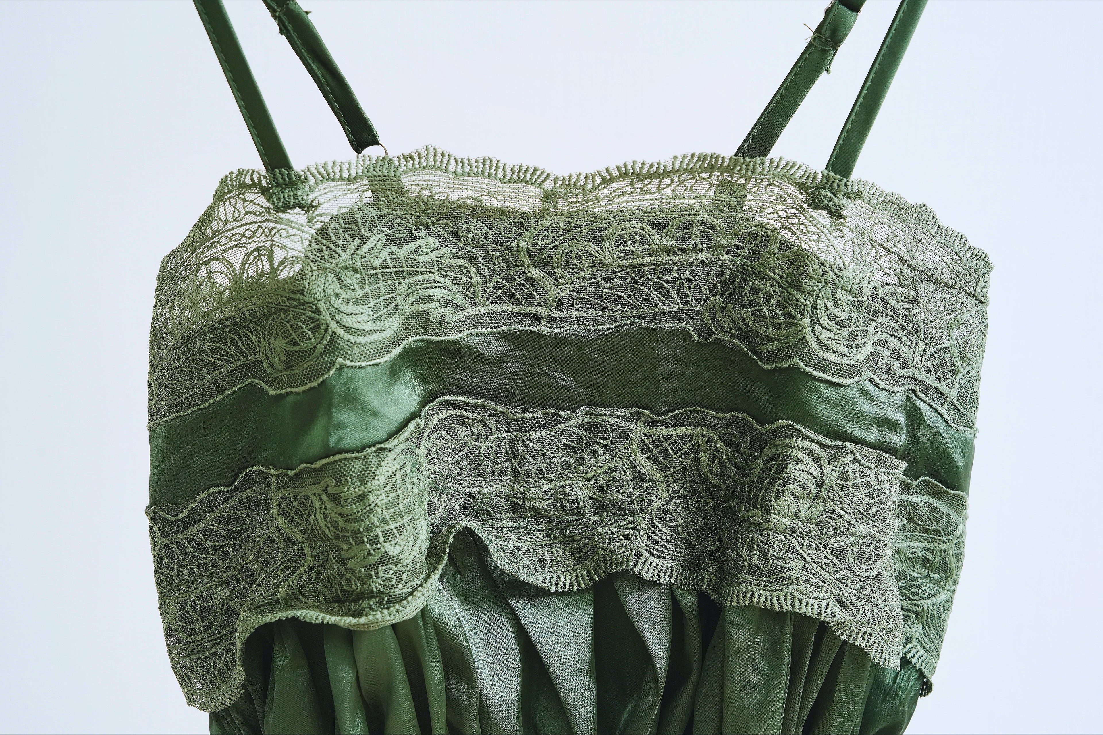 Emeraid Lace-Trimmed Satin Cami