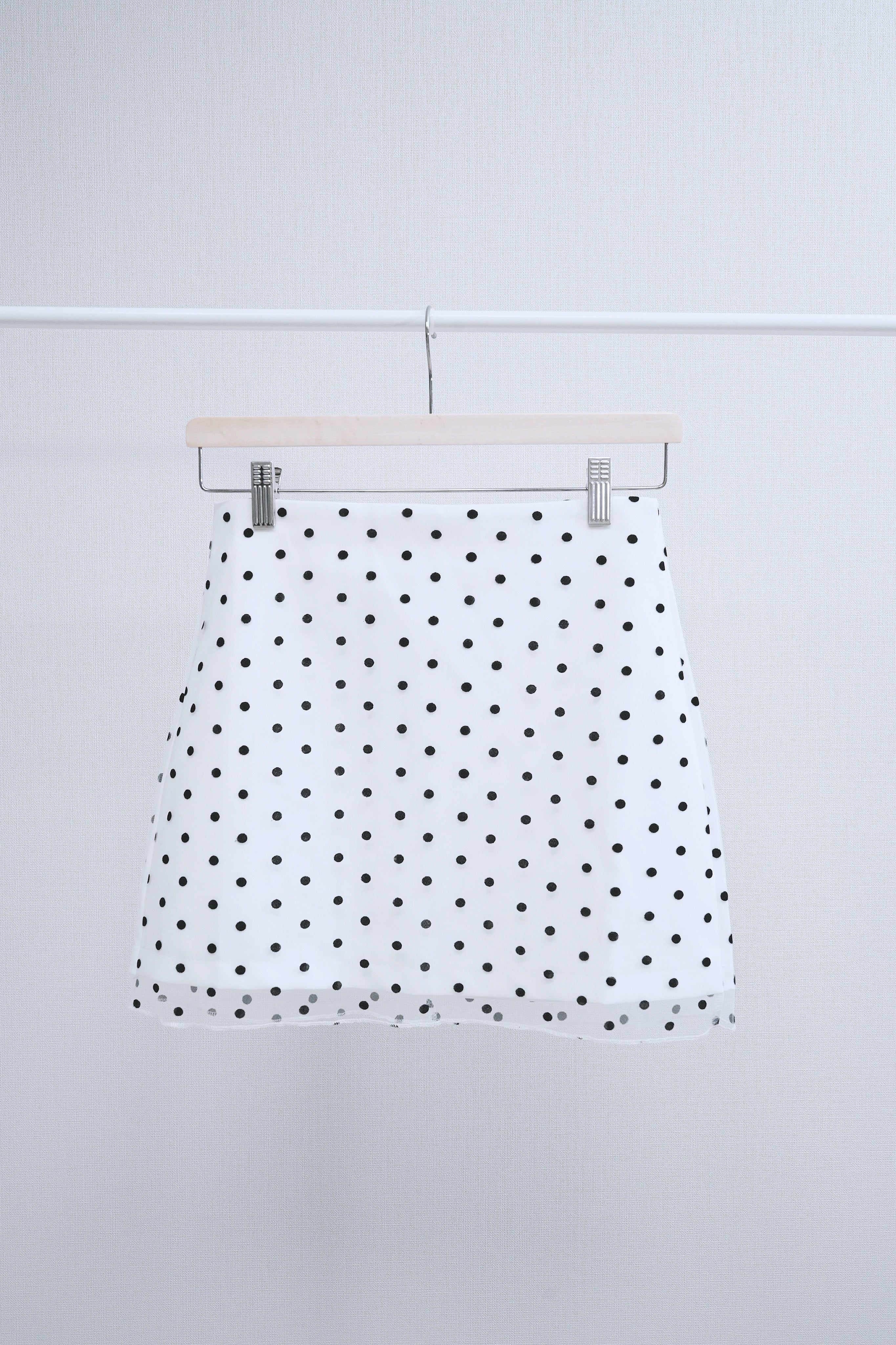 Dots miniskirt (White)
