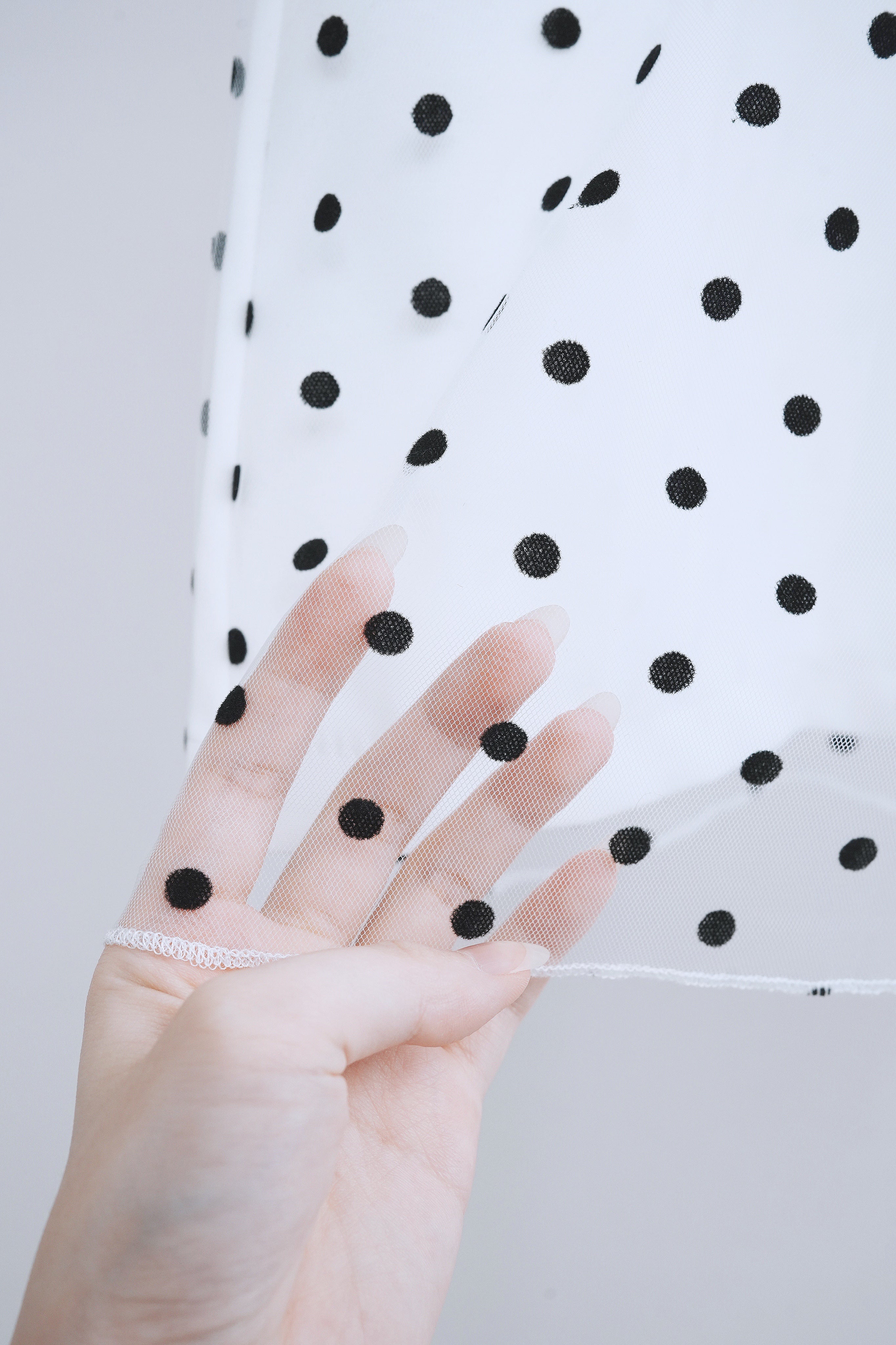 Dots miniskirt (White)