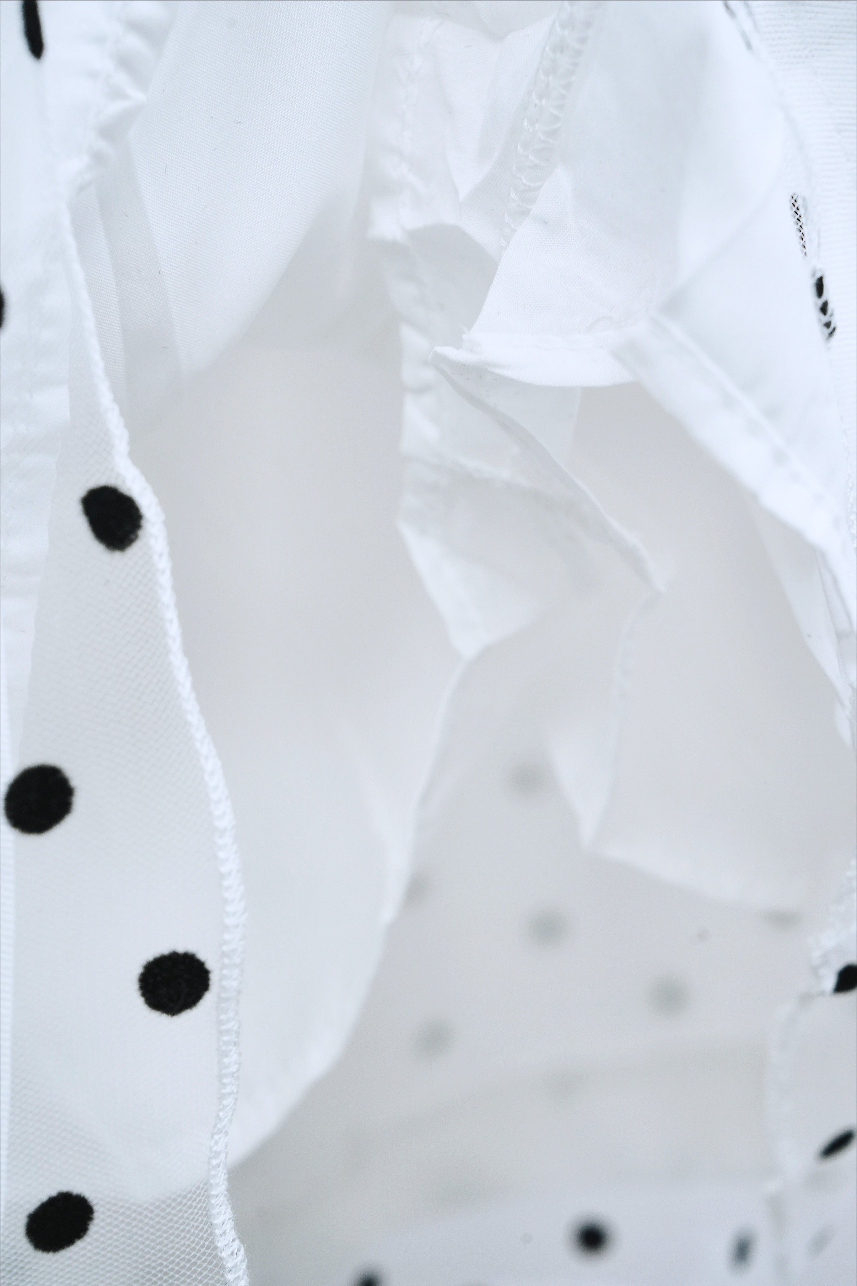 Dots miniskirt (White)