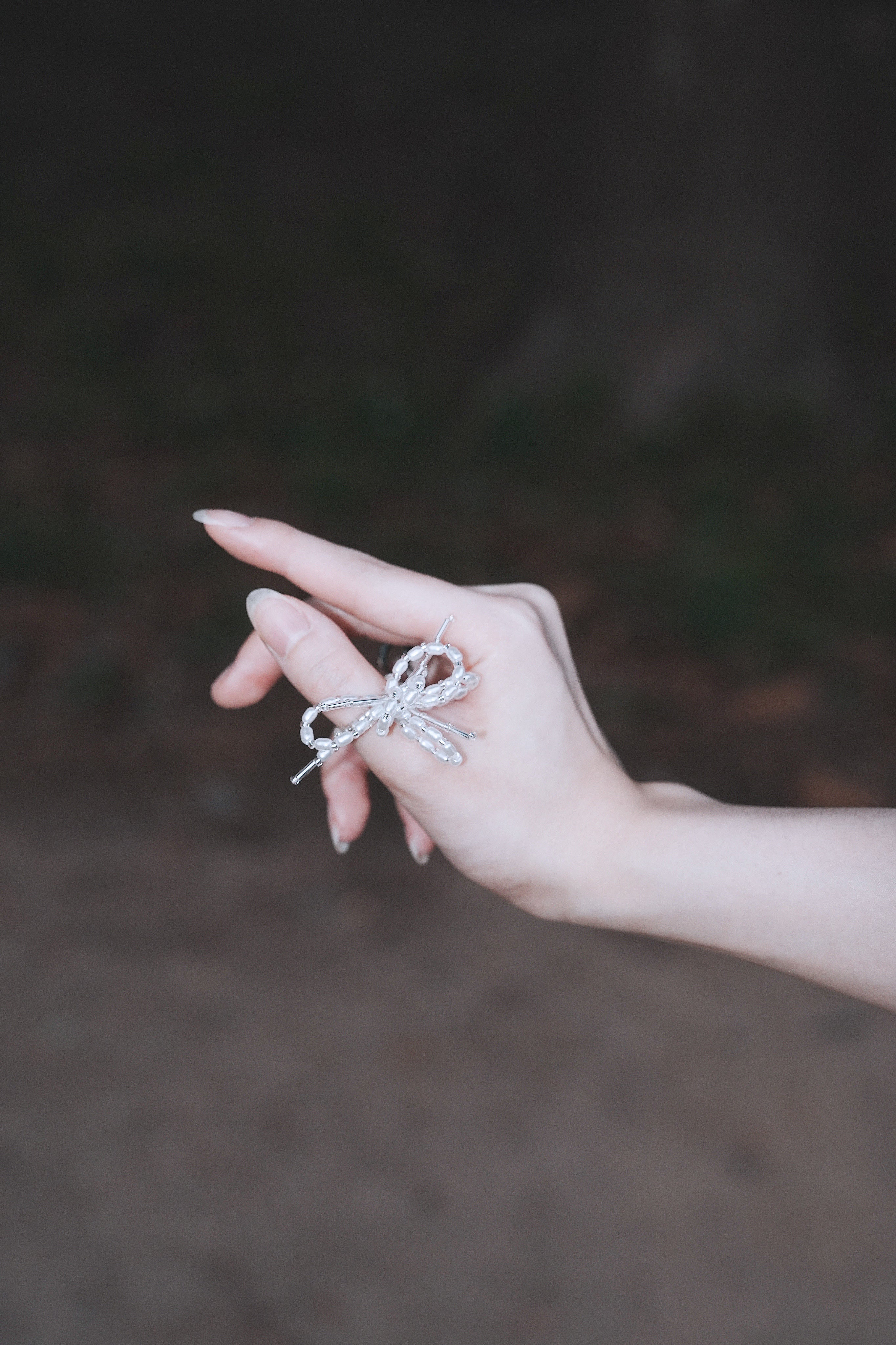 Ribbon Pearl Ring