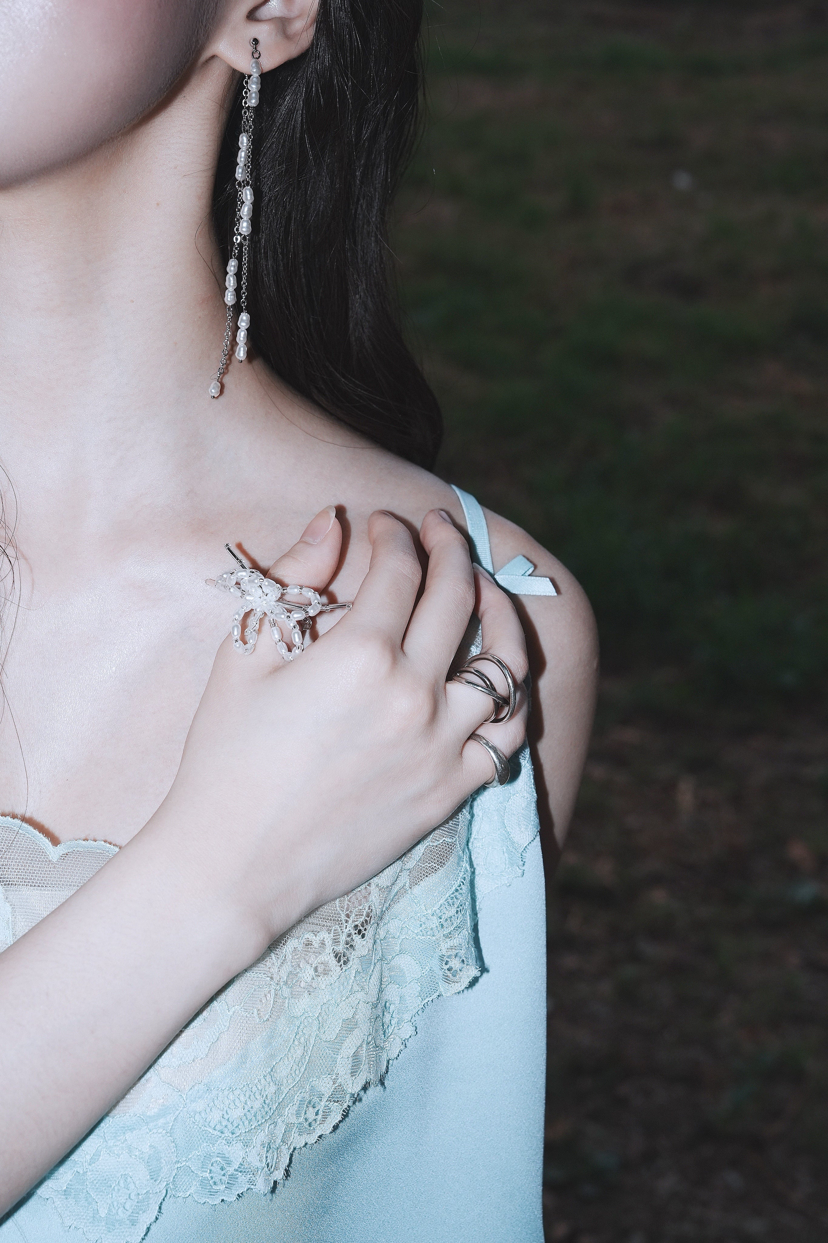Ribbon Pearl Ring