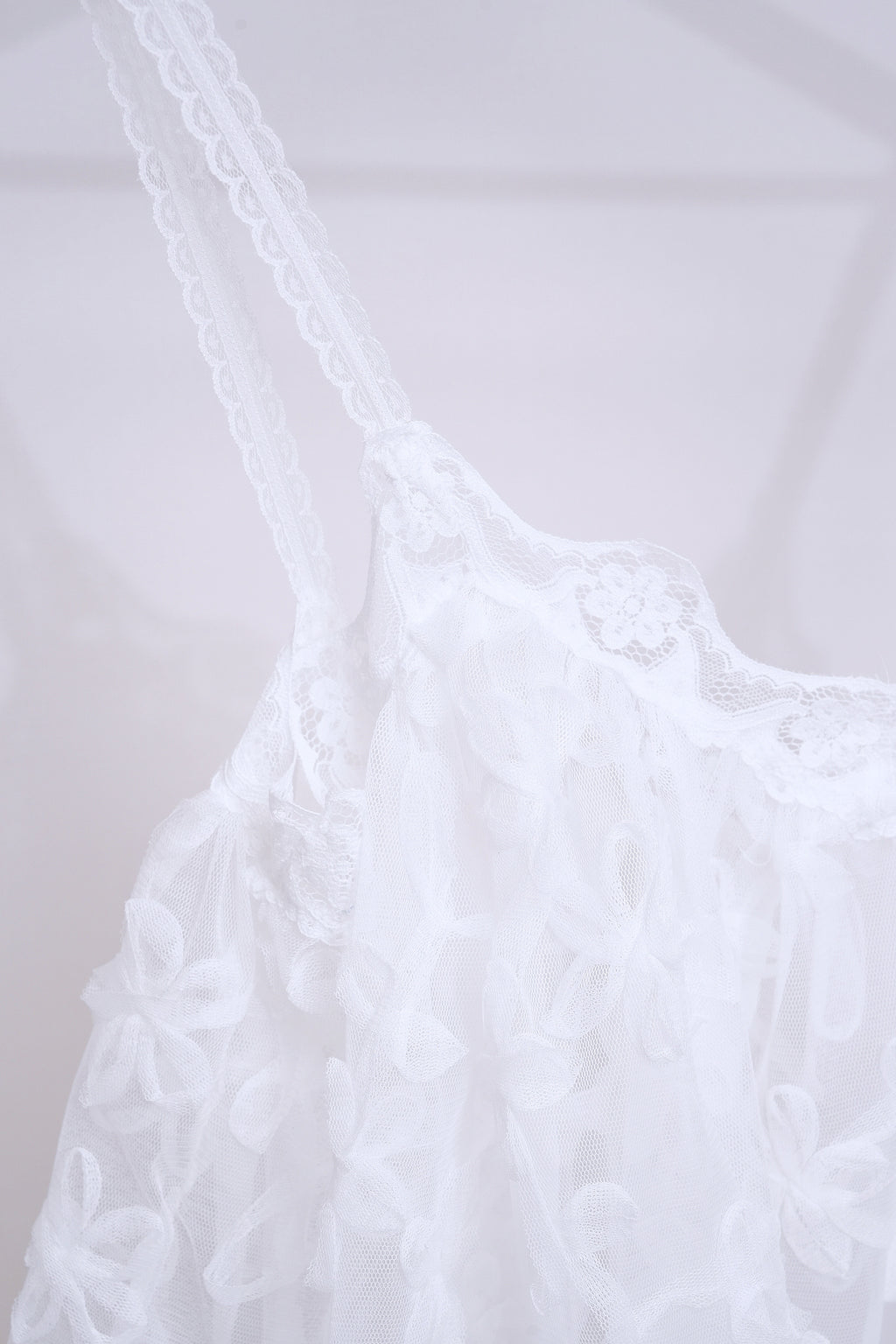 Sheer Floral Cami (white)