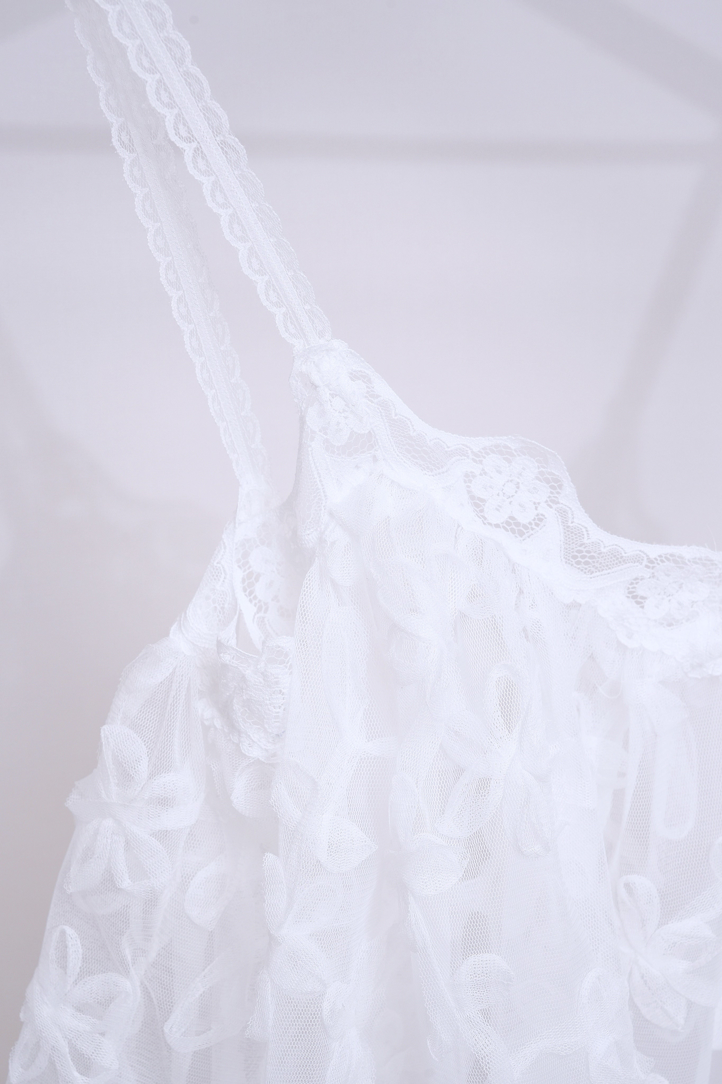 Sheer Floral Cami (white)