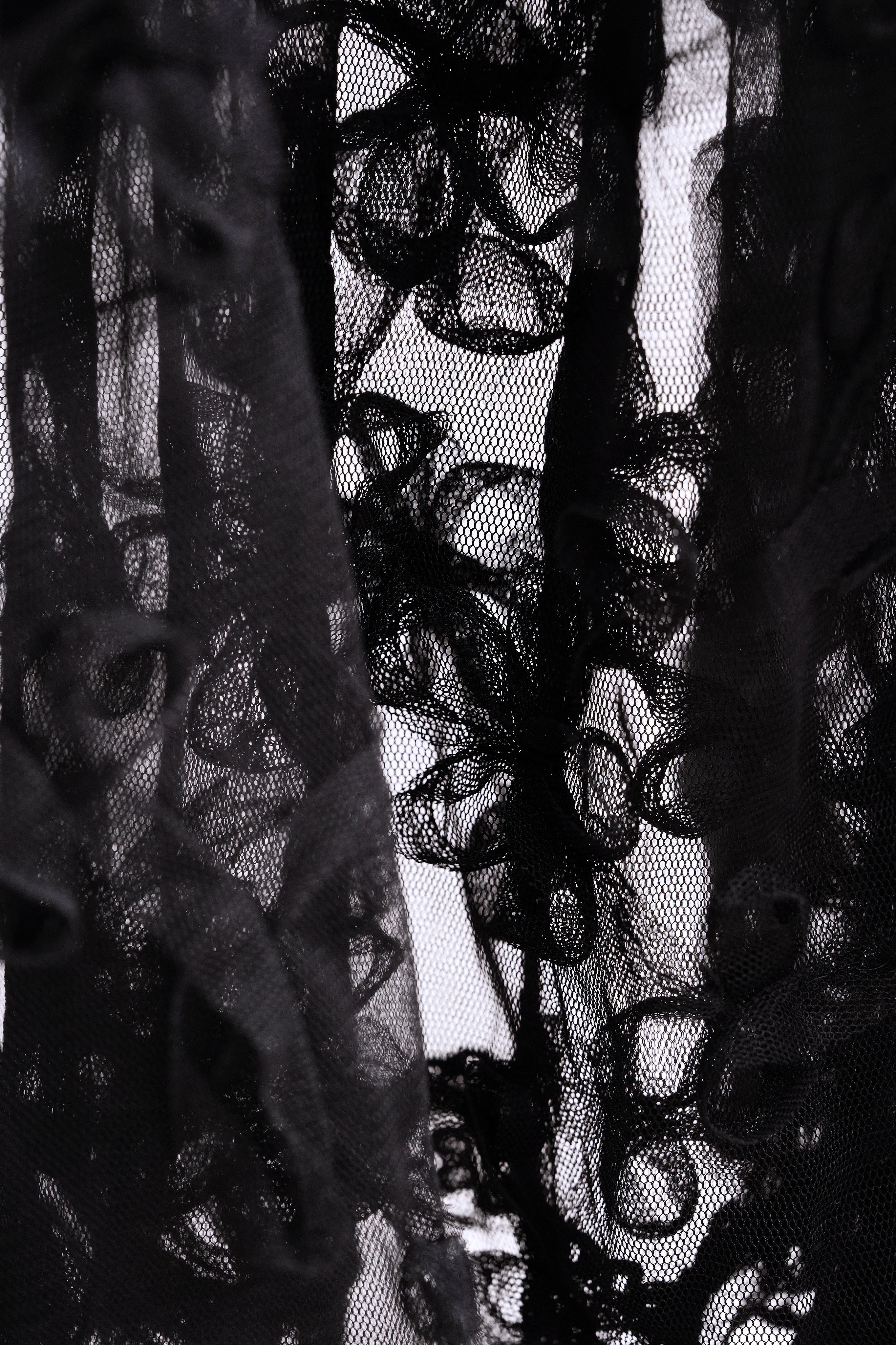Sheer Floral Cami (black)