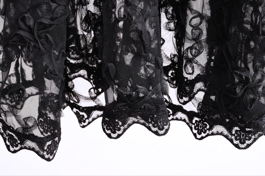 Sheer Floral Cami (black)