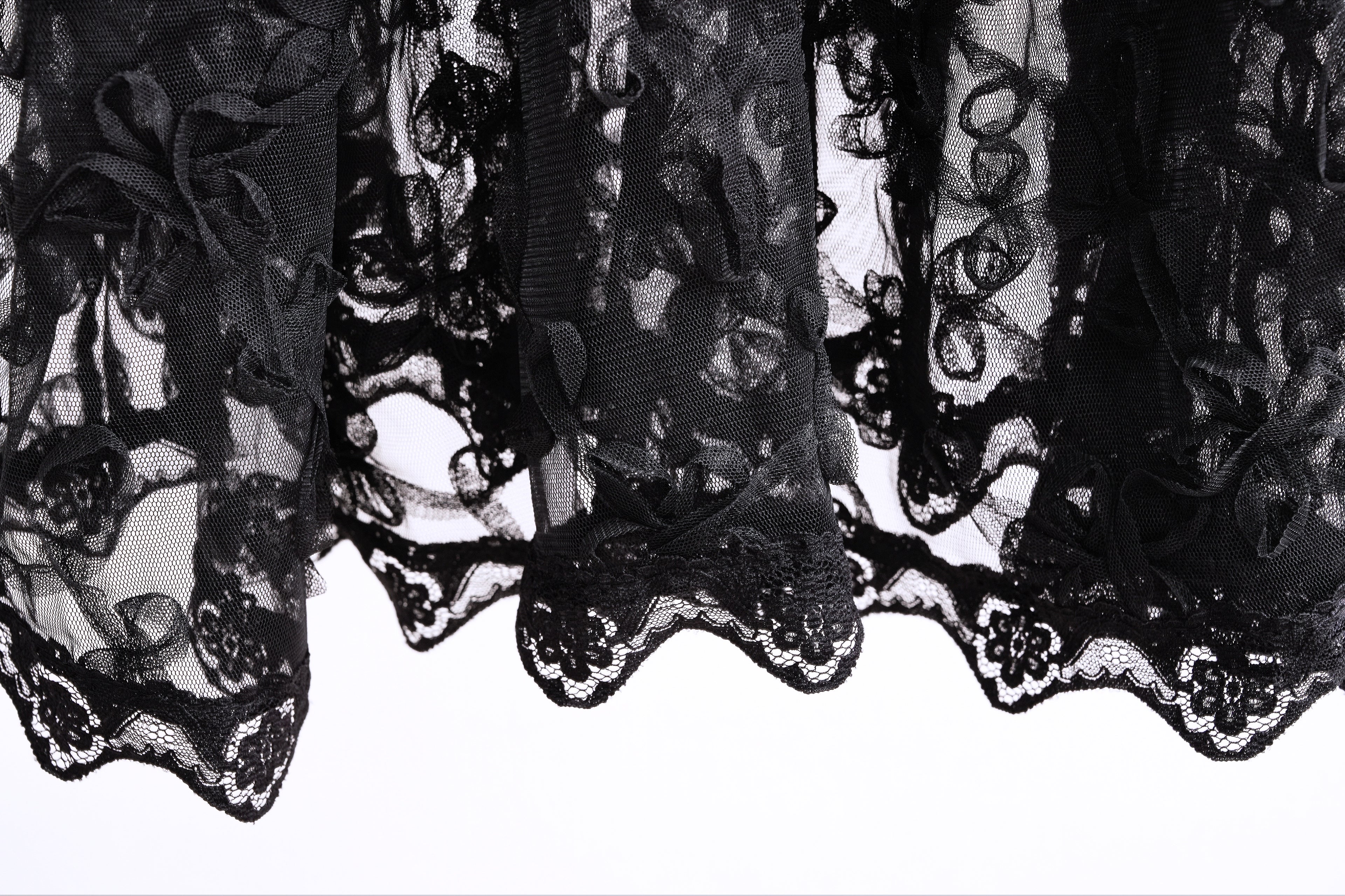 Sheer Floral Cami (black)