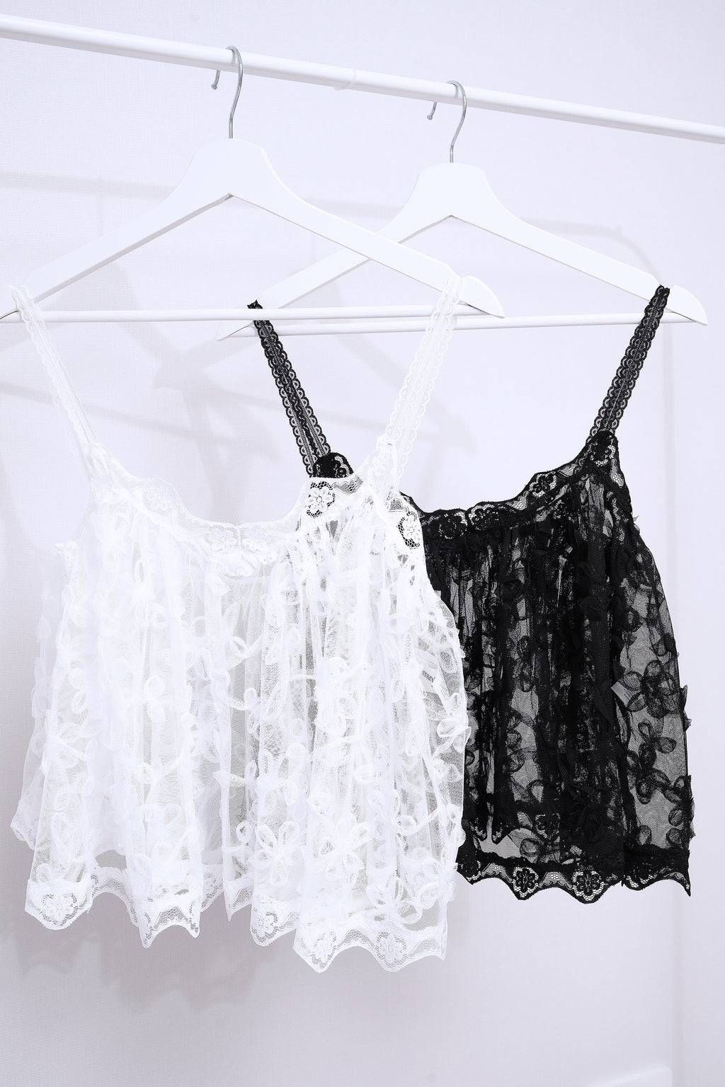 Sheer Floral Cami (white)