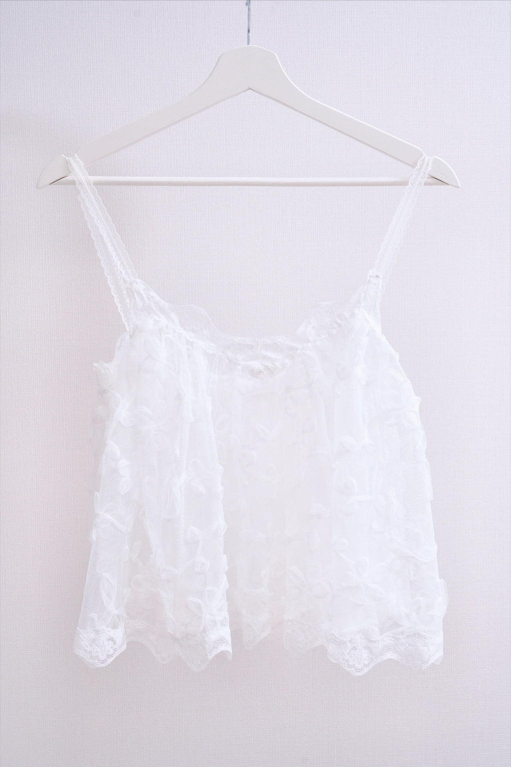 Sheer Floral Cami (white)