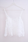 Sheer Floral Cami (white)