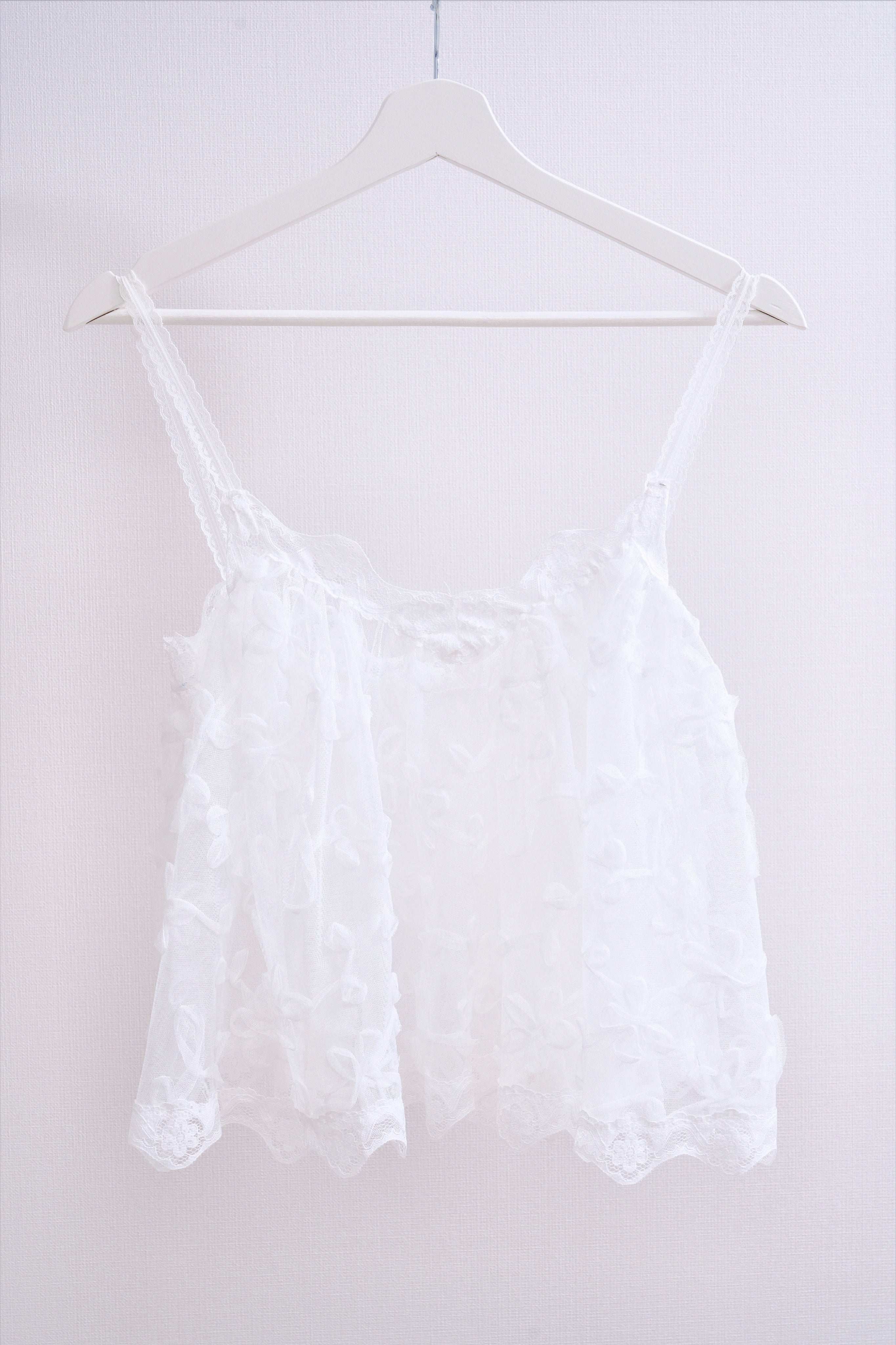 Sheer Floral Cami (white)