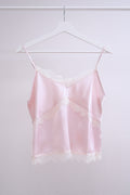 Soft Lace Satin Cami (Pink)