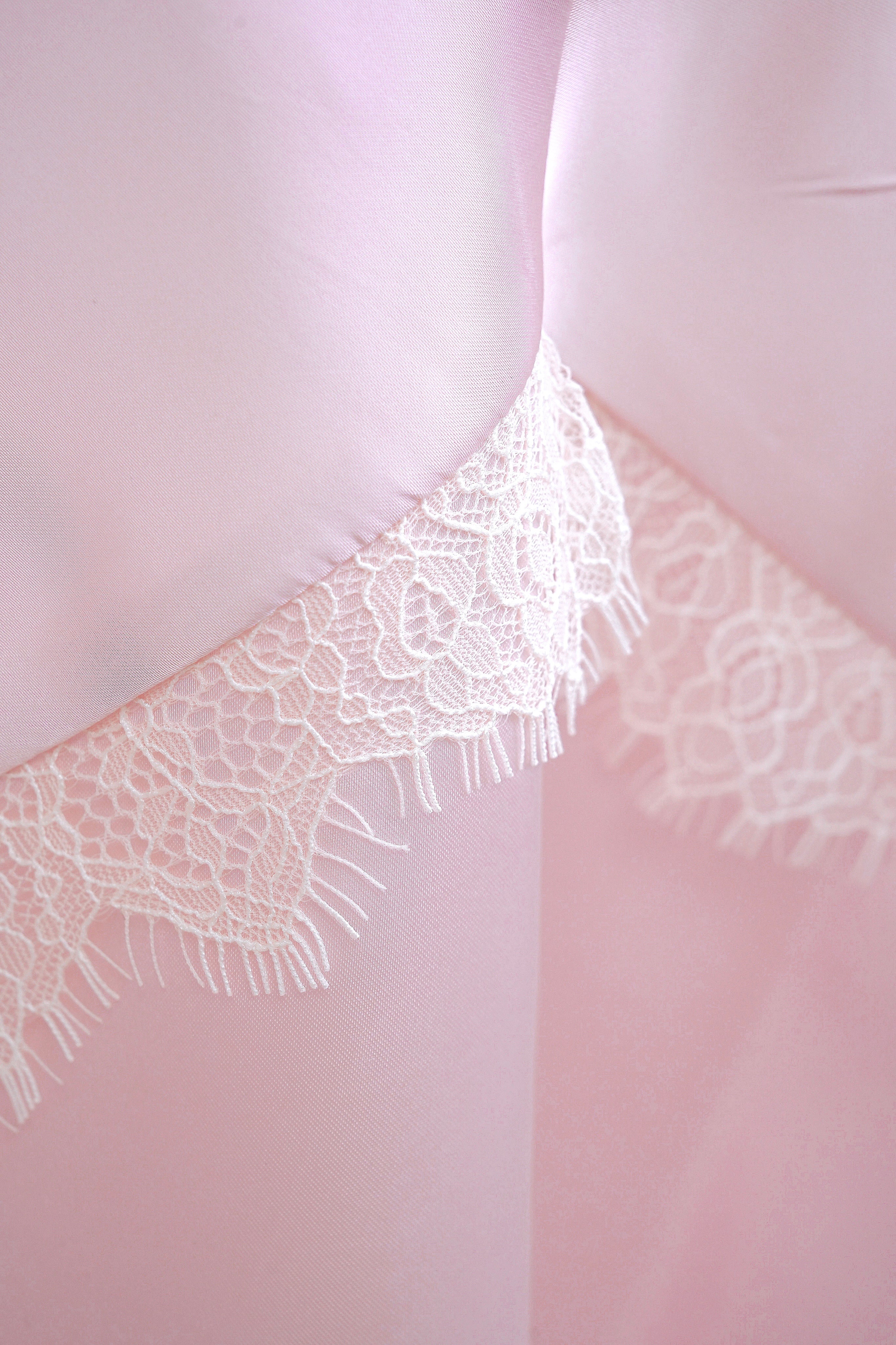 Soft Lace Satin Cami (Pink)