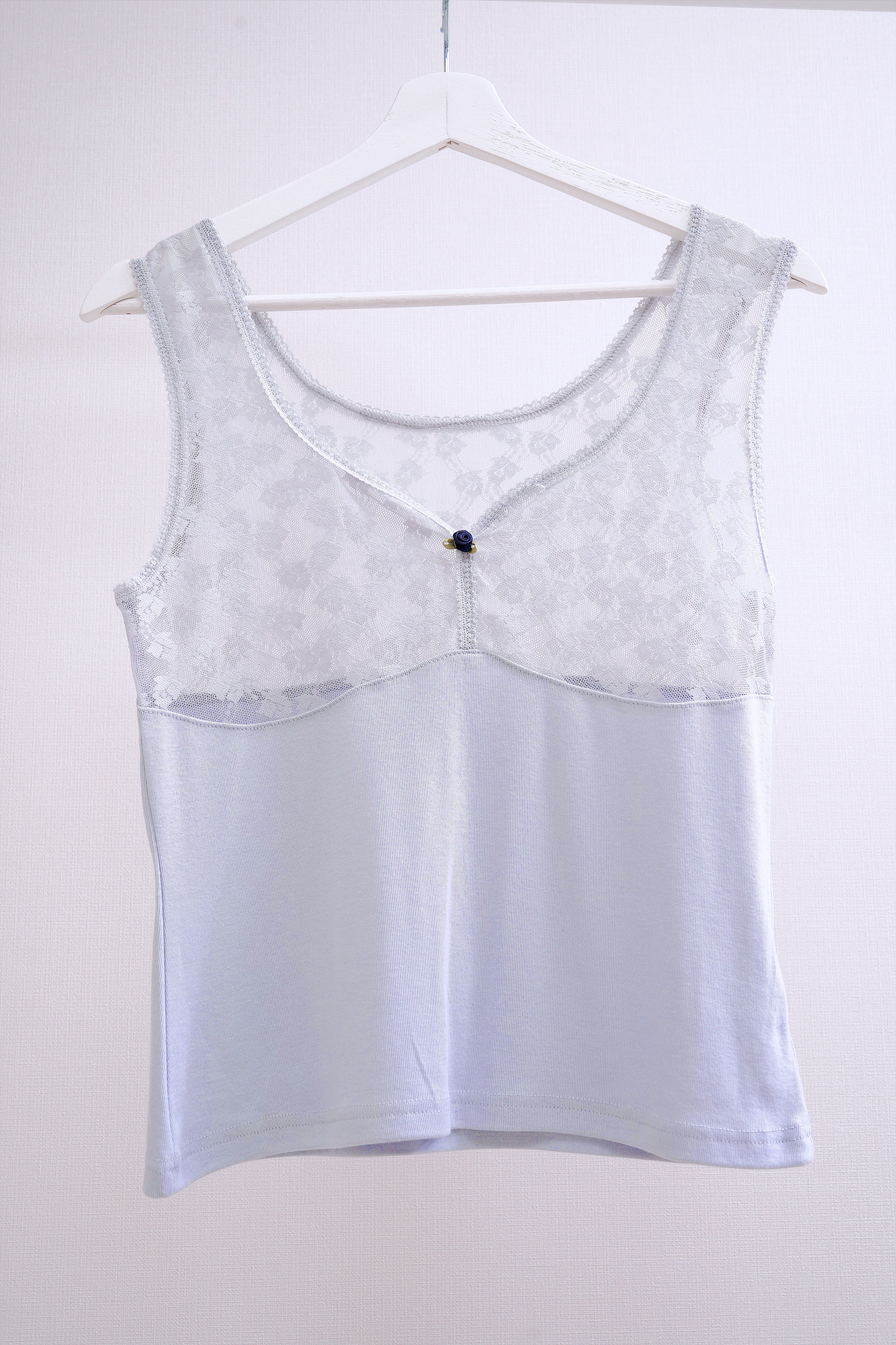 Blue Rose Lace Cami