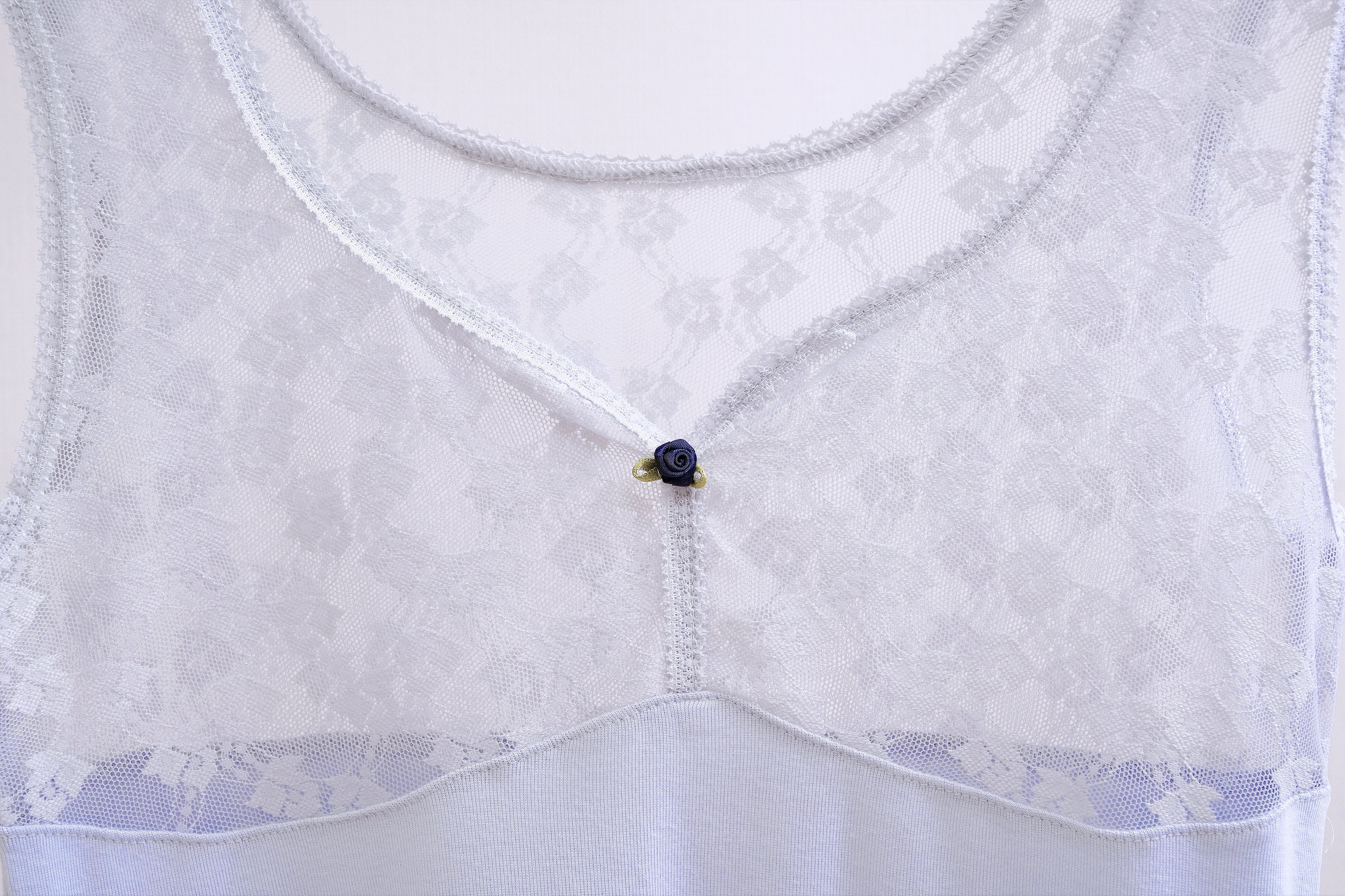 Blue Rose Lace Cami
