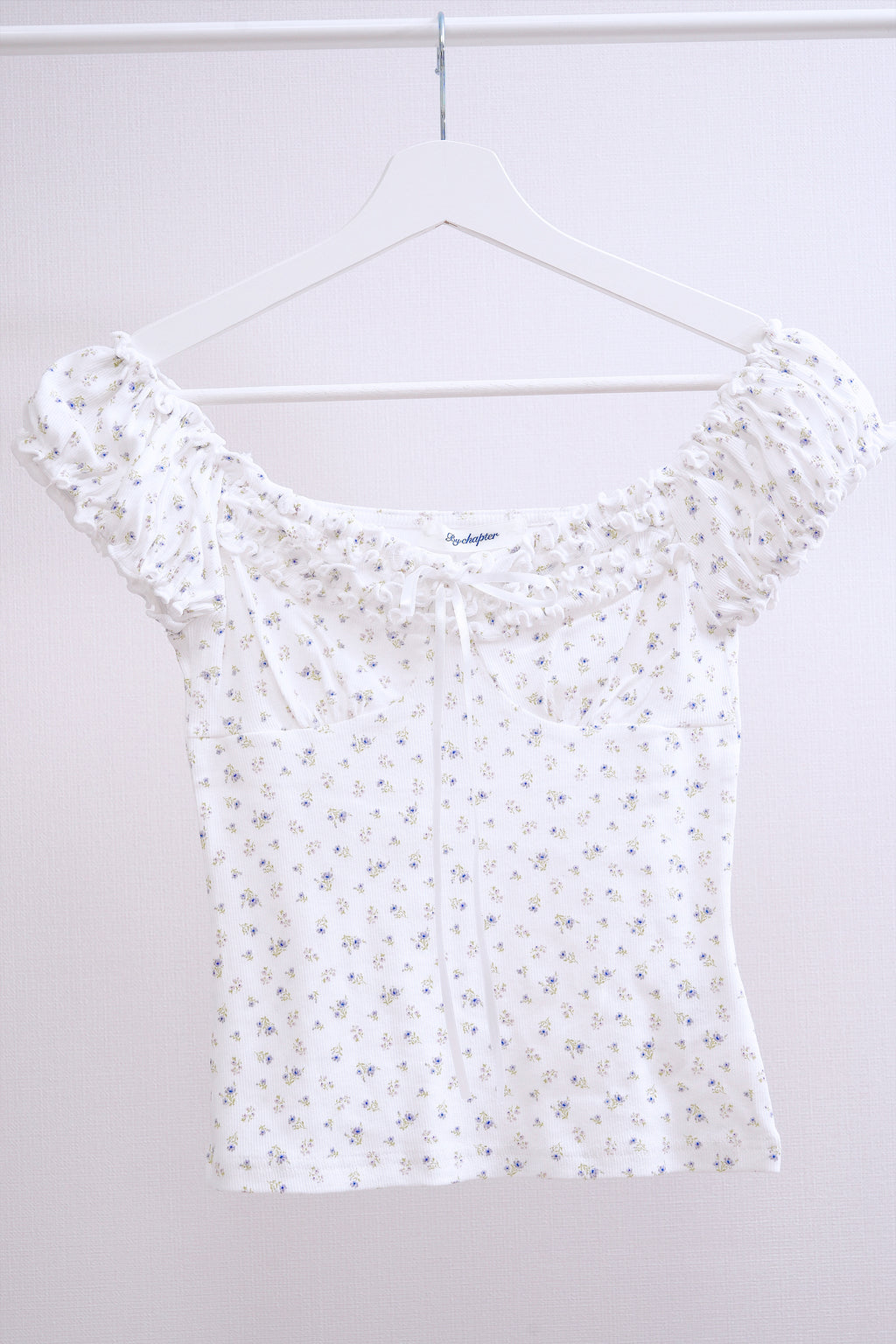 White Floral Off-Shoulder