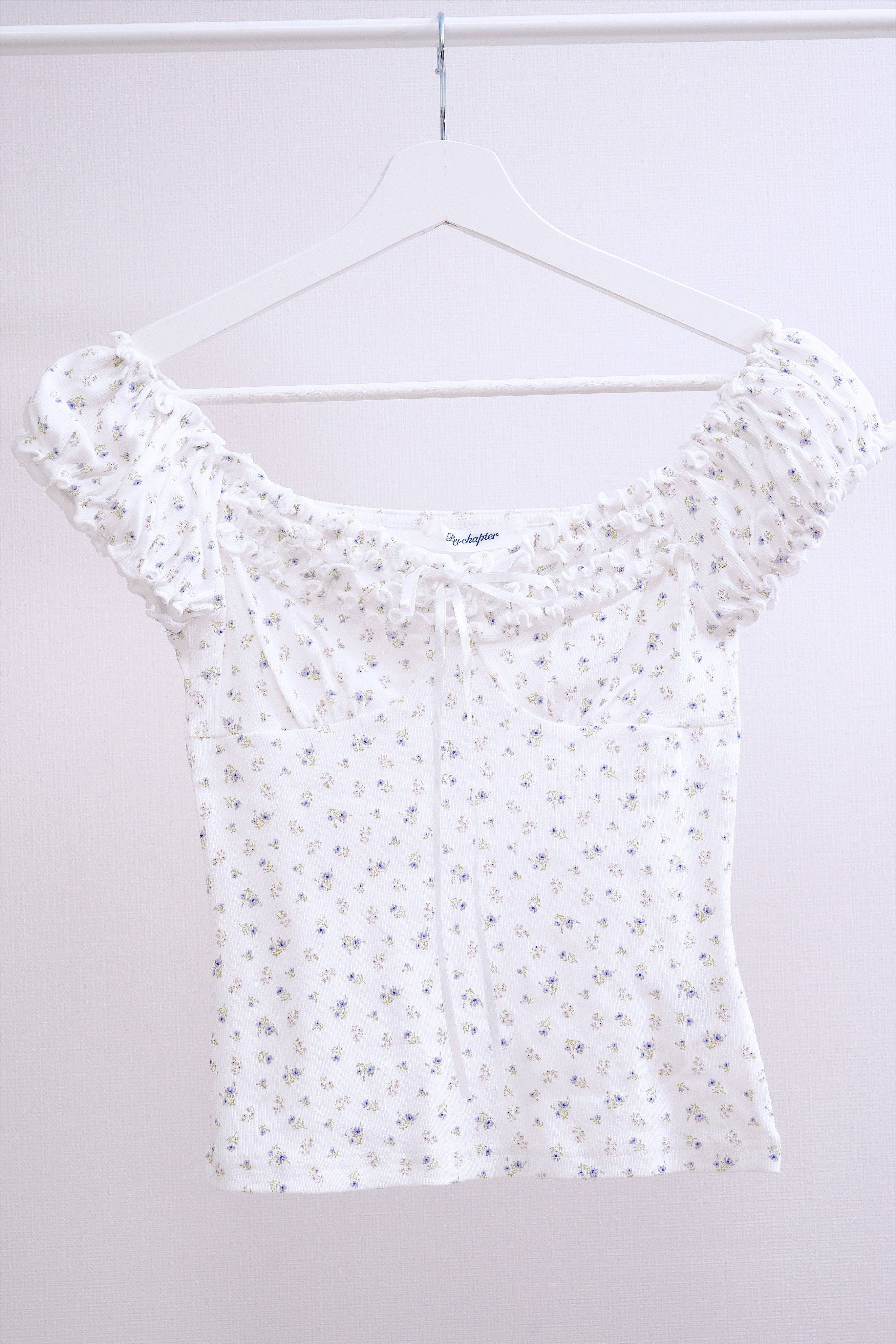 White Floral Off-Shoulder