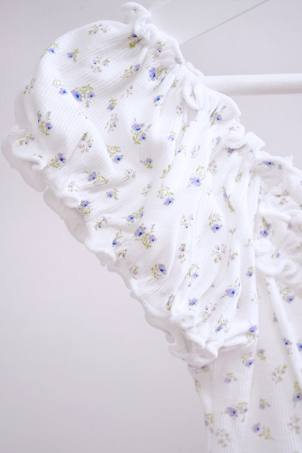White Floral Off-Shoulder