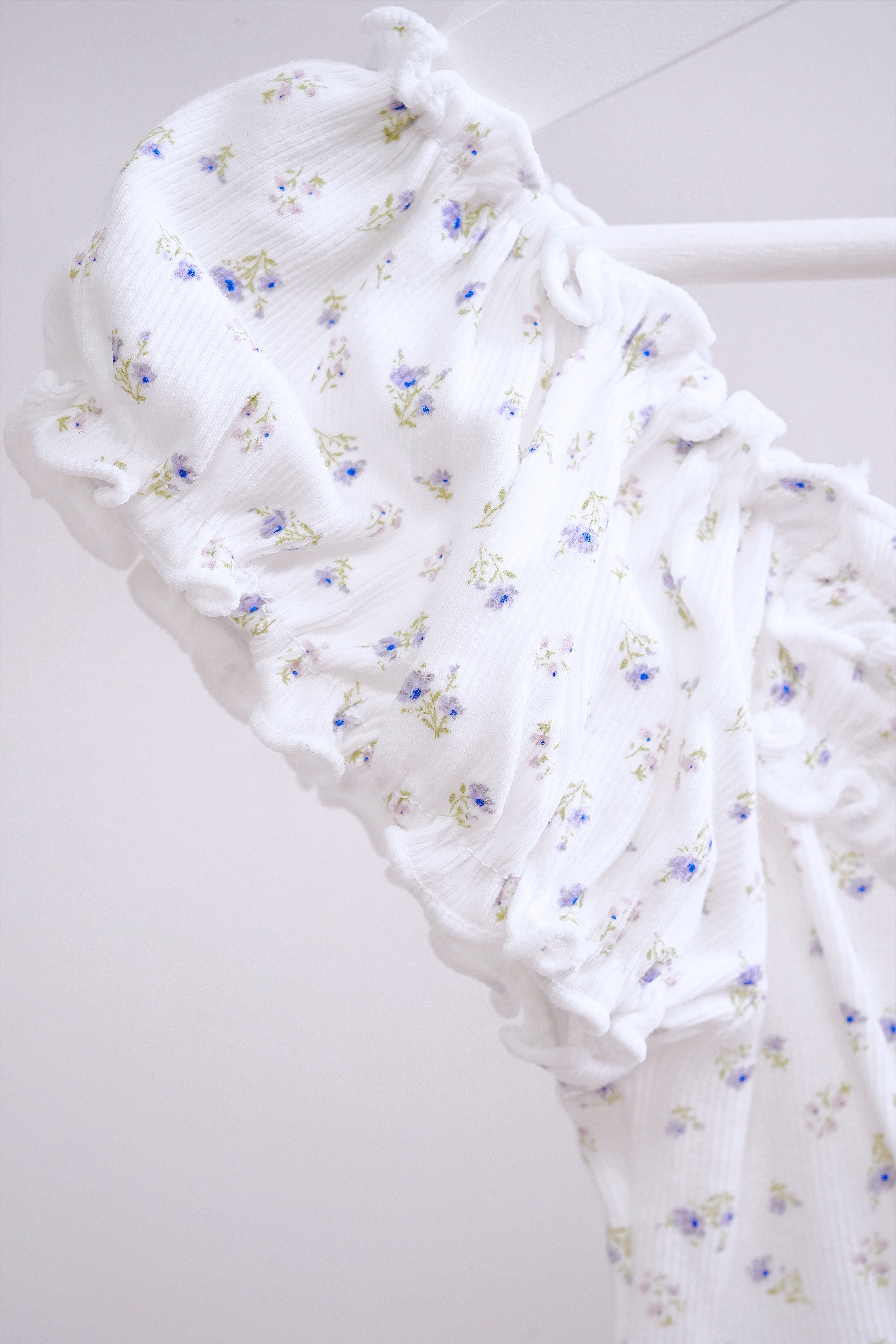 White Floral Off-Shoulder