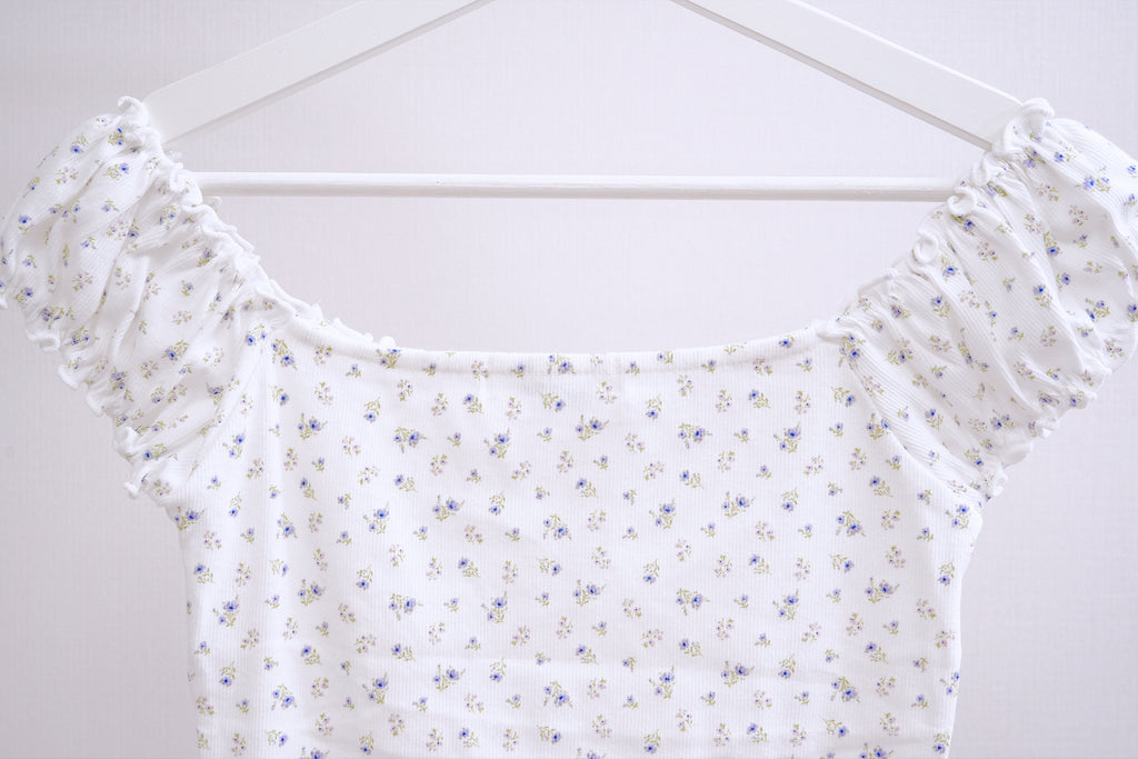 White Floral Off-Shoulder
