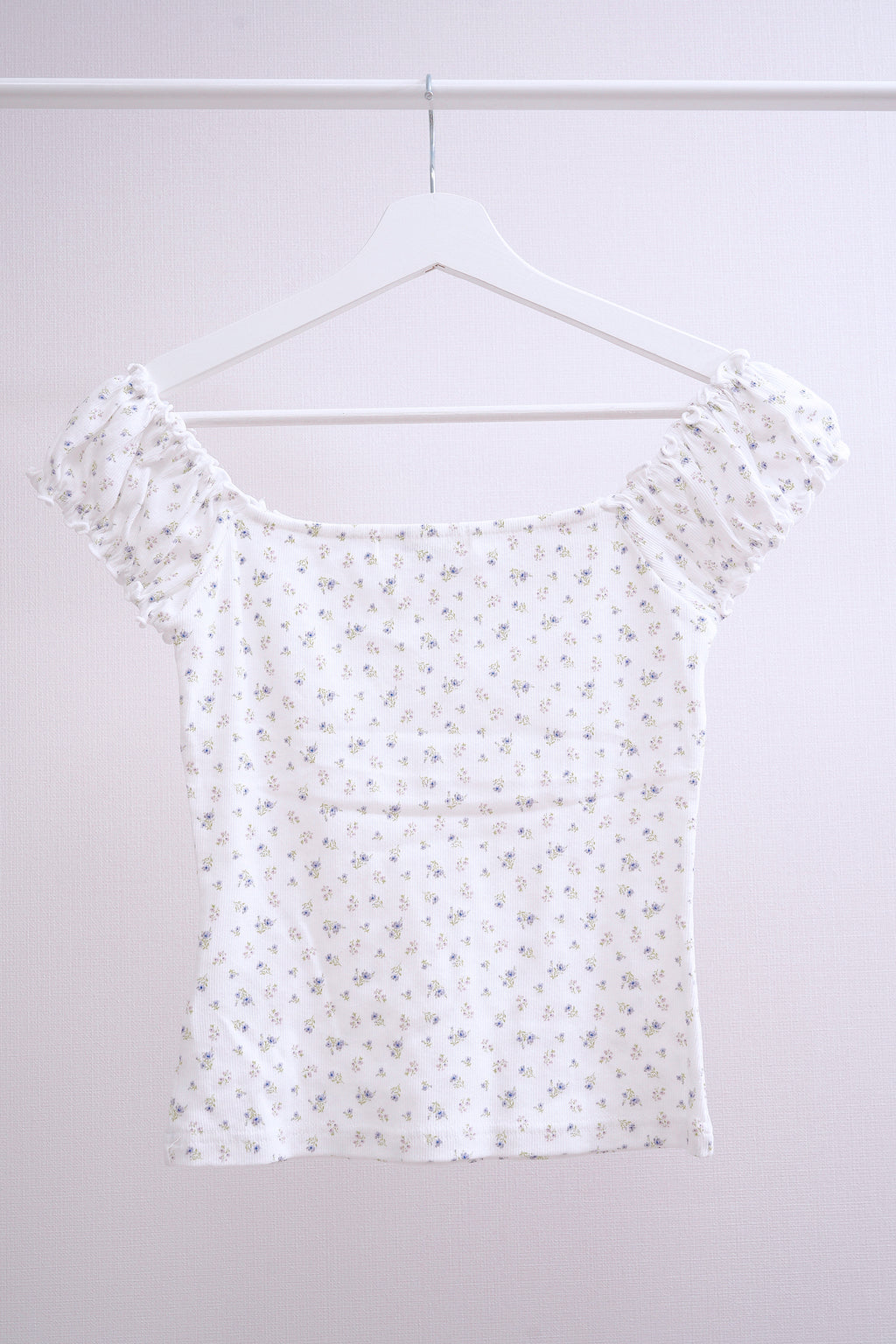 White Floral Off-Shoulder