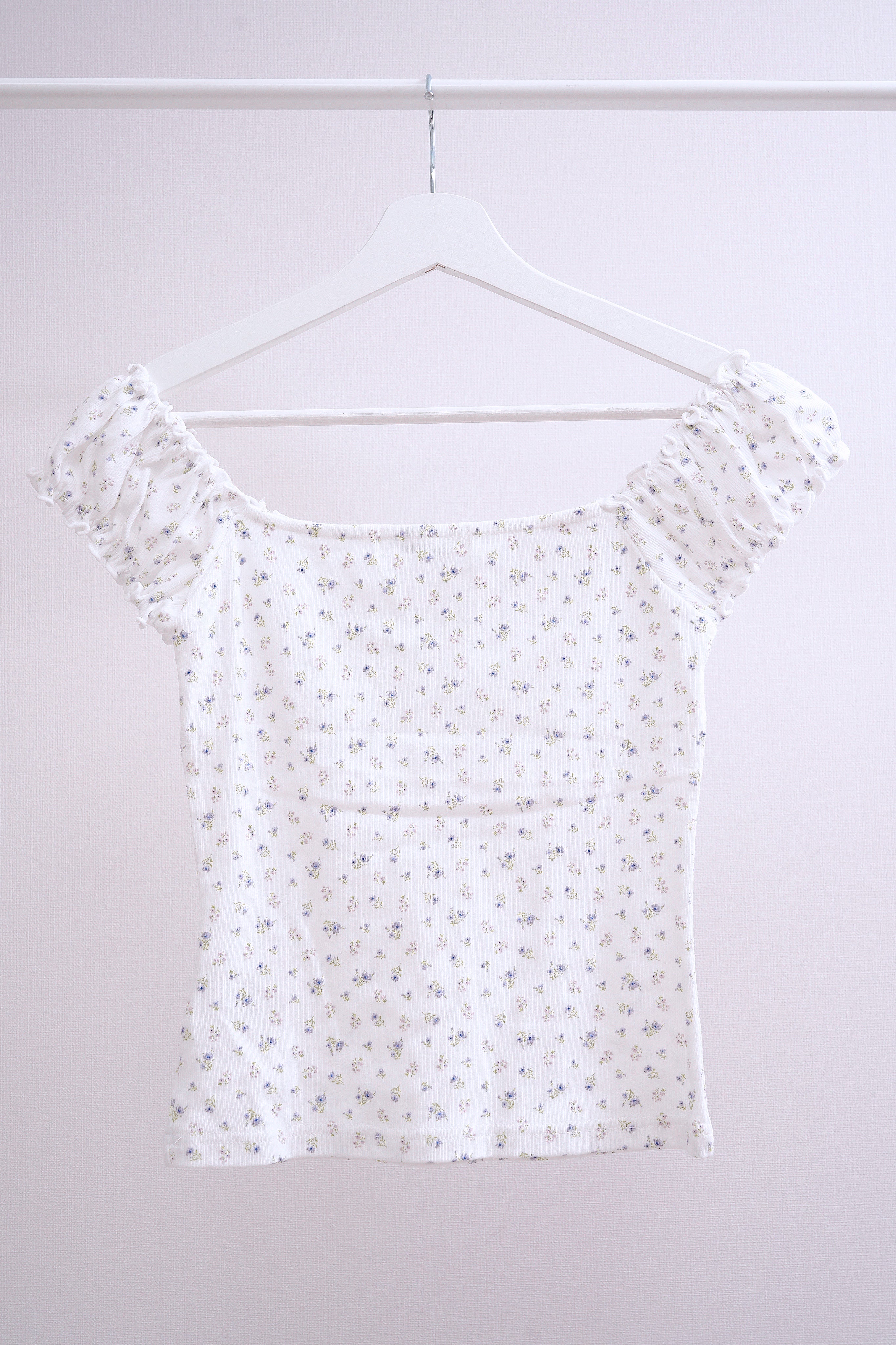 White Floral Off-Shoulder