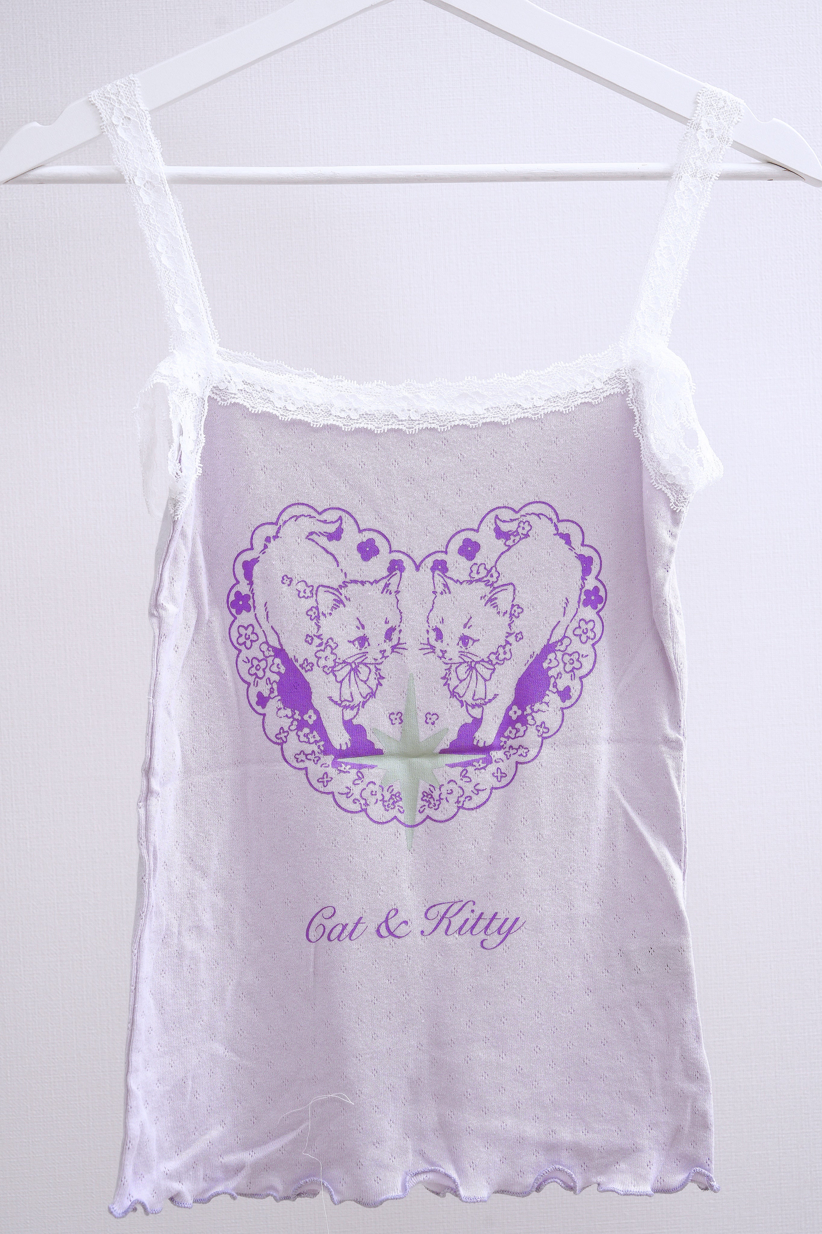 Cat & Kitty Lace Cami